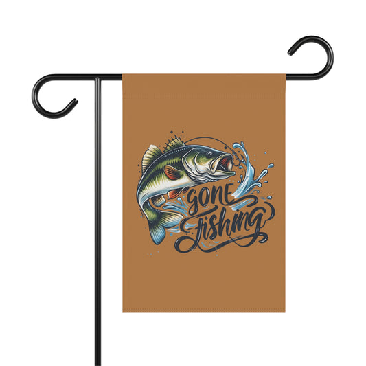 Gone Fishing Garden & House Banner