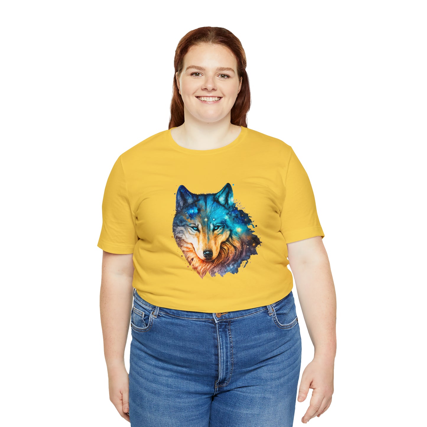 Unisex Jersey Short Sleeve Watercolor Wolf Tee