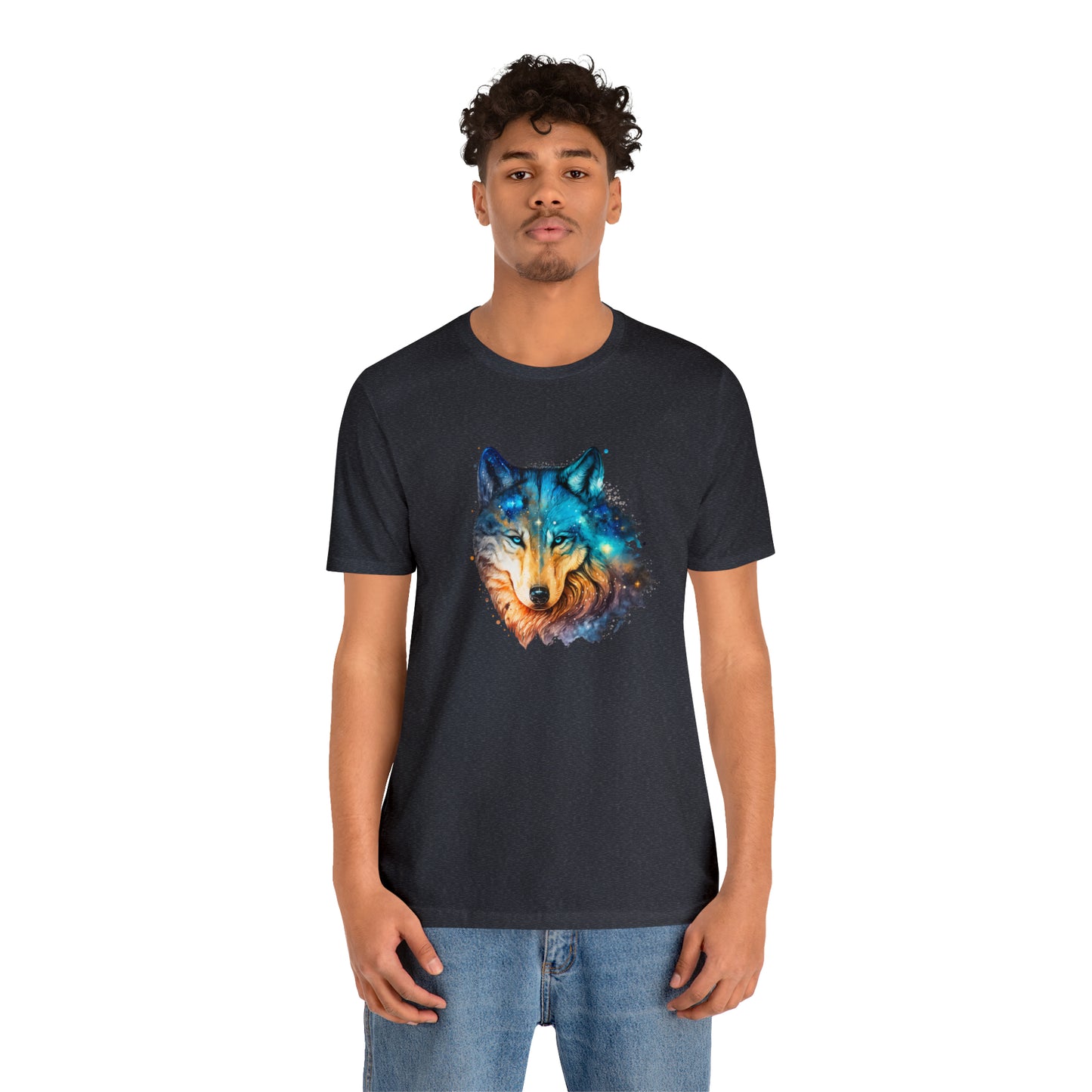 Unisex Jersey Short Sleeve Watercolor Wolf Tee