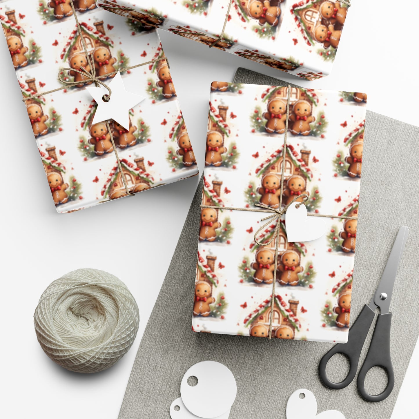 Gingerbread Gift Wrap Papers