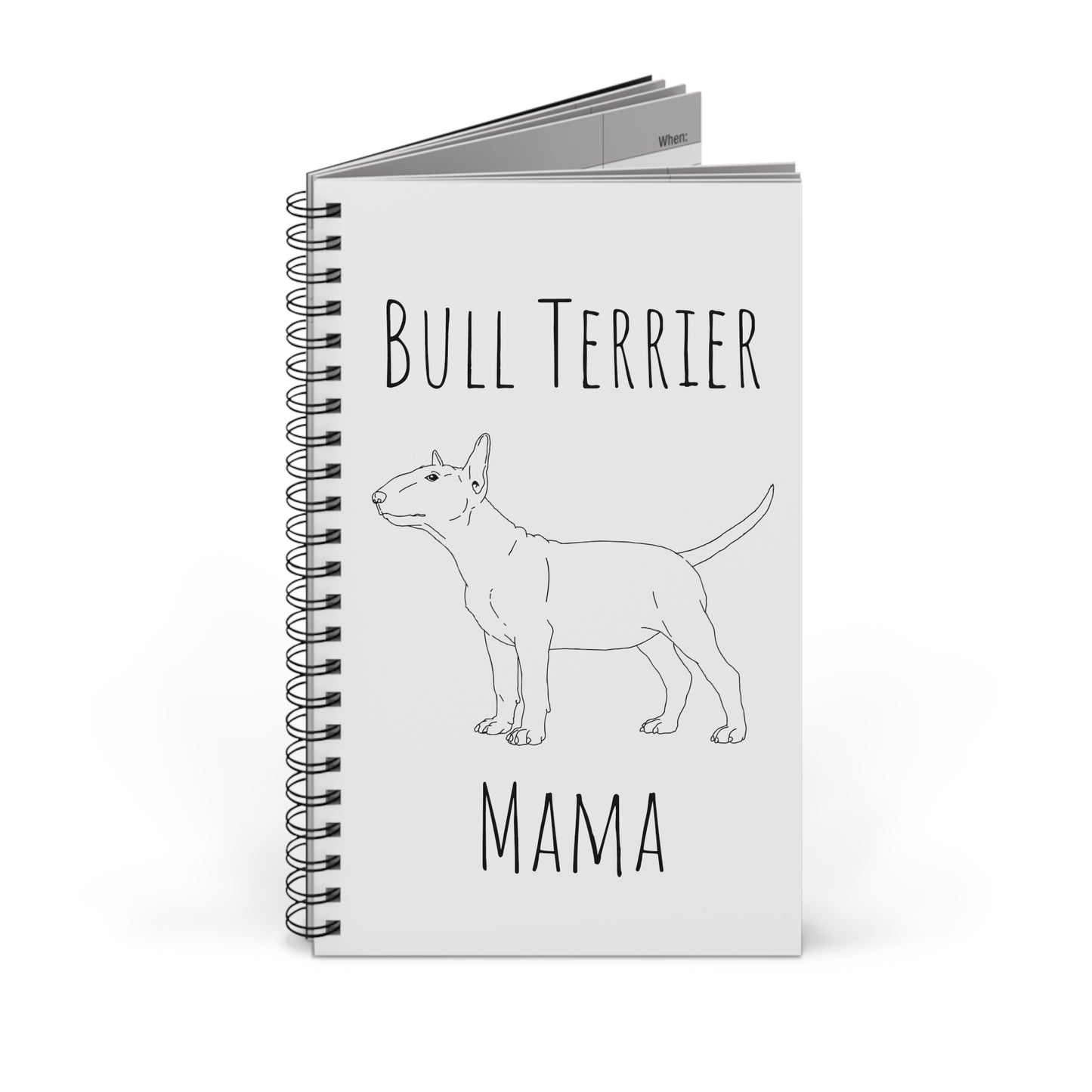 Bull Terrier Mama Spiral Journal