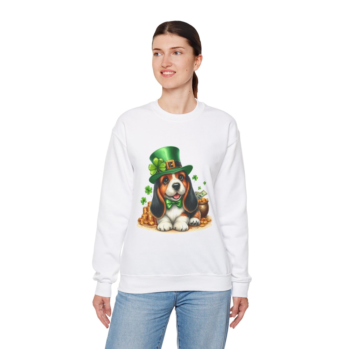 Beagle Puppy Leprechaun Unisex Sweatshirt