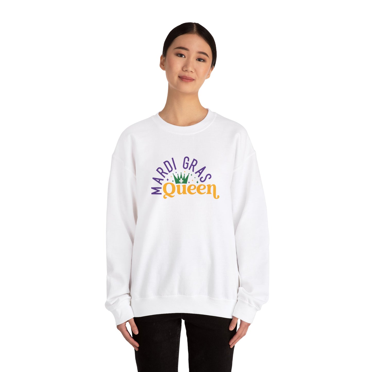 Mardi Gras Queen Unisex Heavy Blend™ Crewneck Sweatshirt