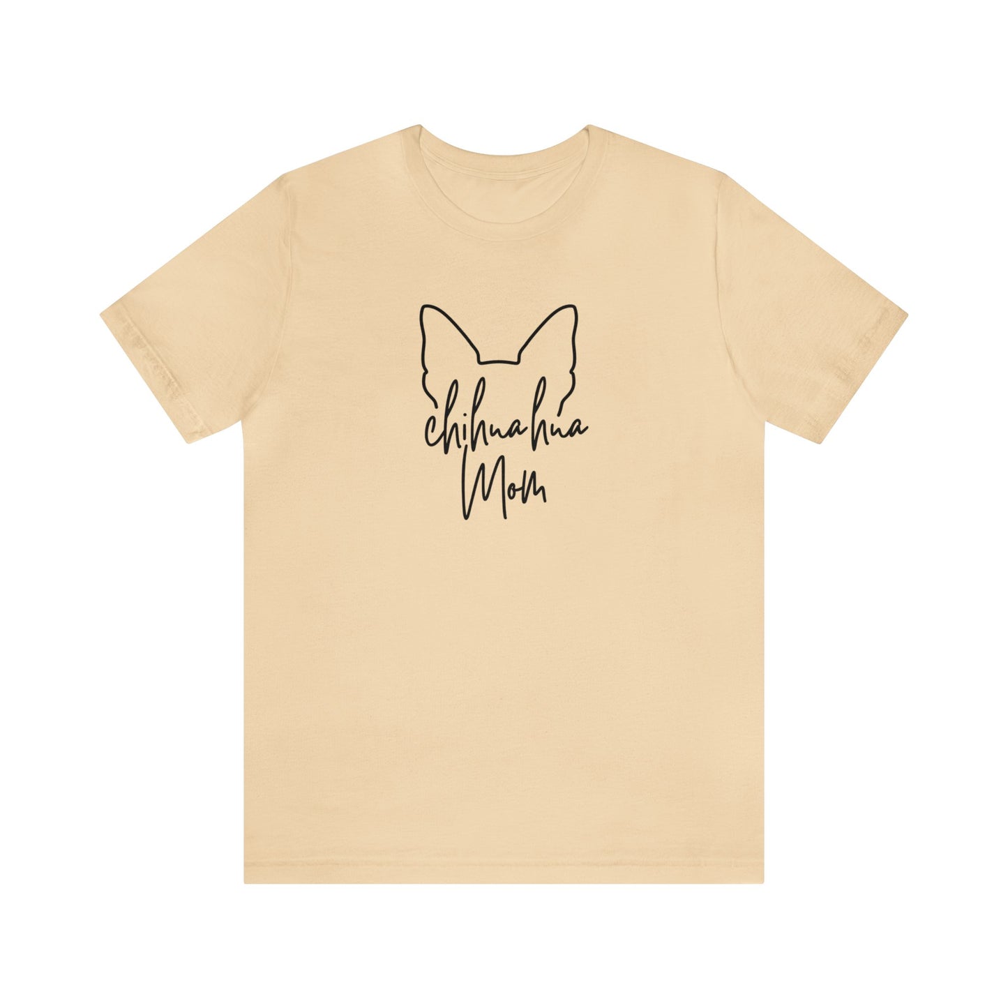 Chihuahua Mom Outline Unisex Jersey Short Sleeve Tee