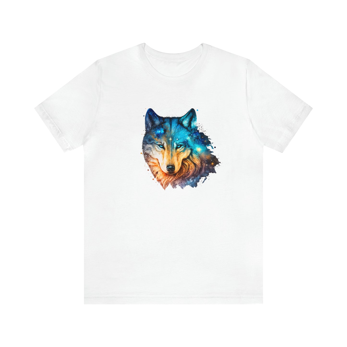 Unisex Jersey Short Sleeve Watercolor Wolf Tee