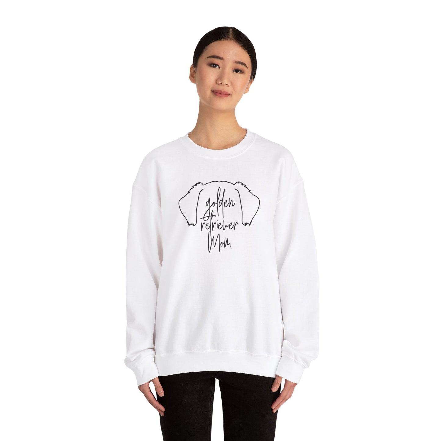 Golden Retriever Outline Unisex Heavy Blend™ Crewneck Sweatshirt