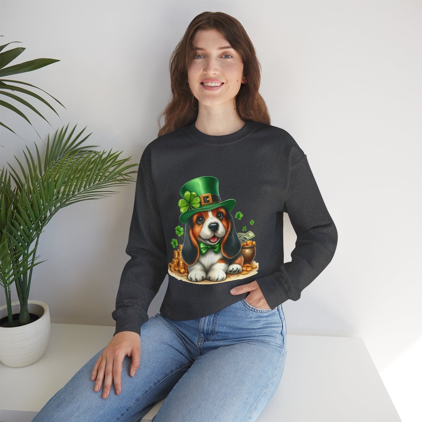 Beagle Puppy Leprechaun Unisex Sweatshirt
