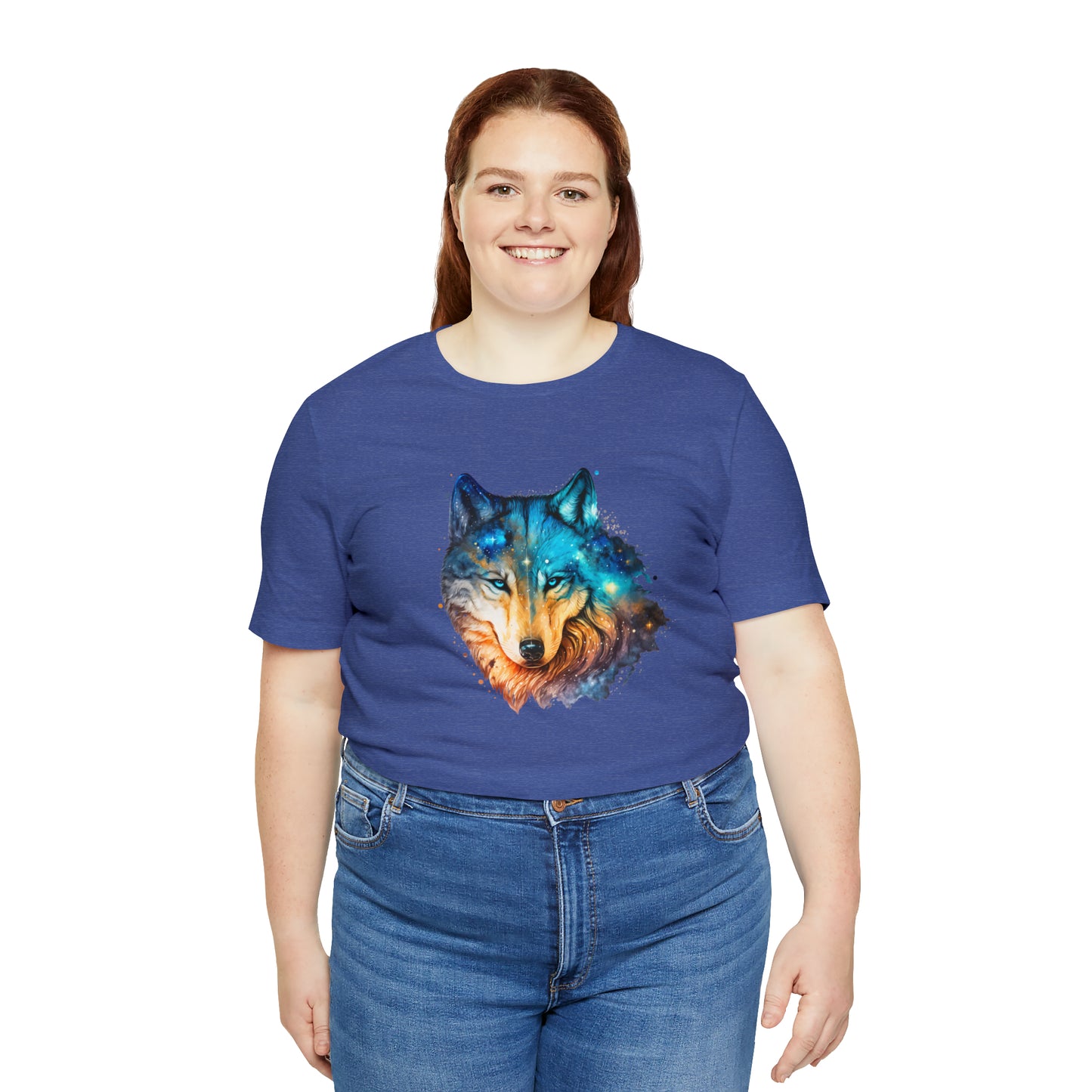 Unisex Jersey Short Sleeve Watercolor Wolf Tee