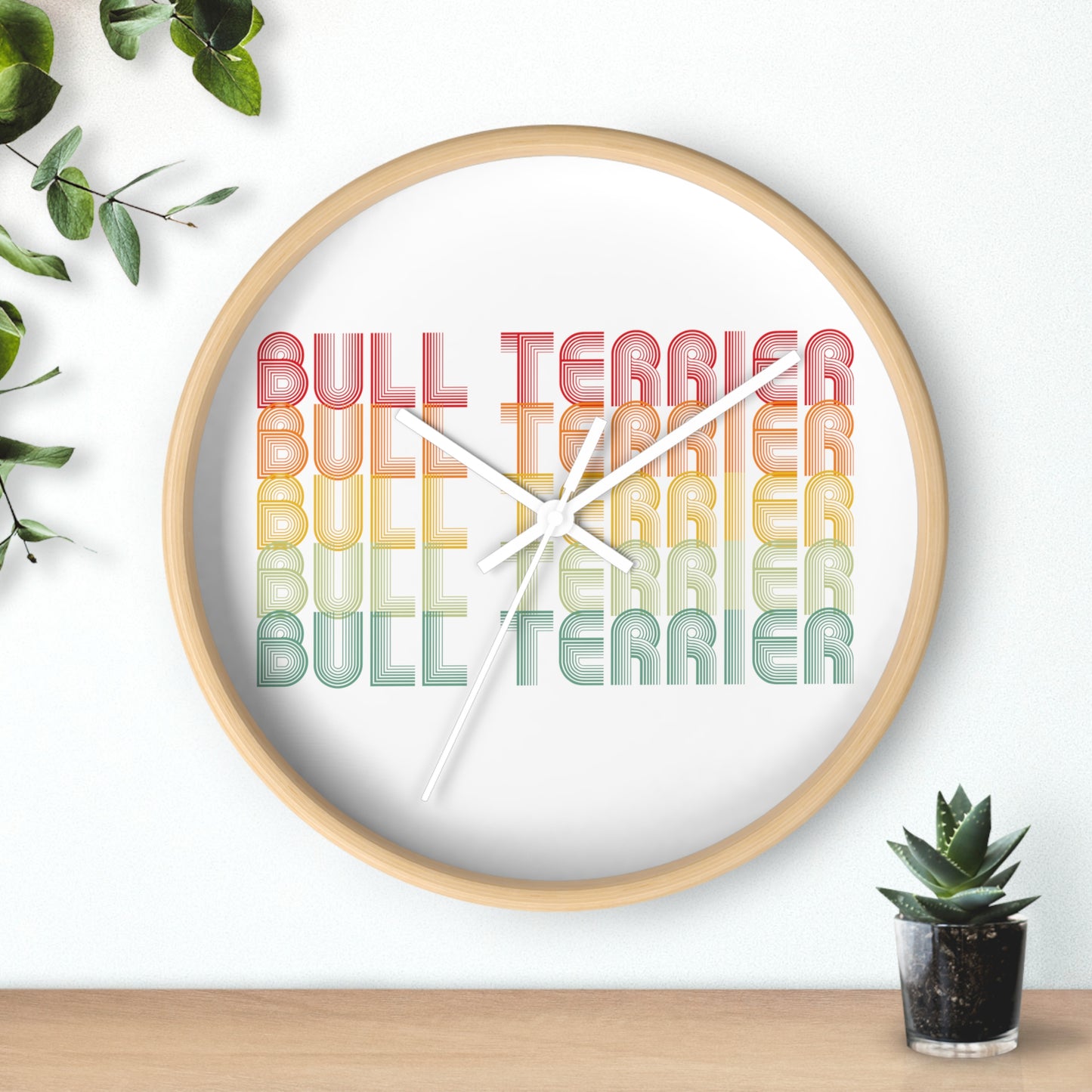 Bull Terrier Style 3 Wall Clock