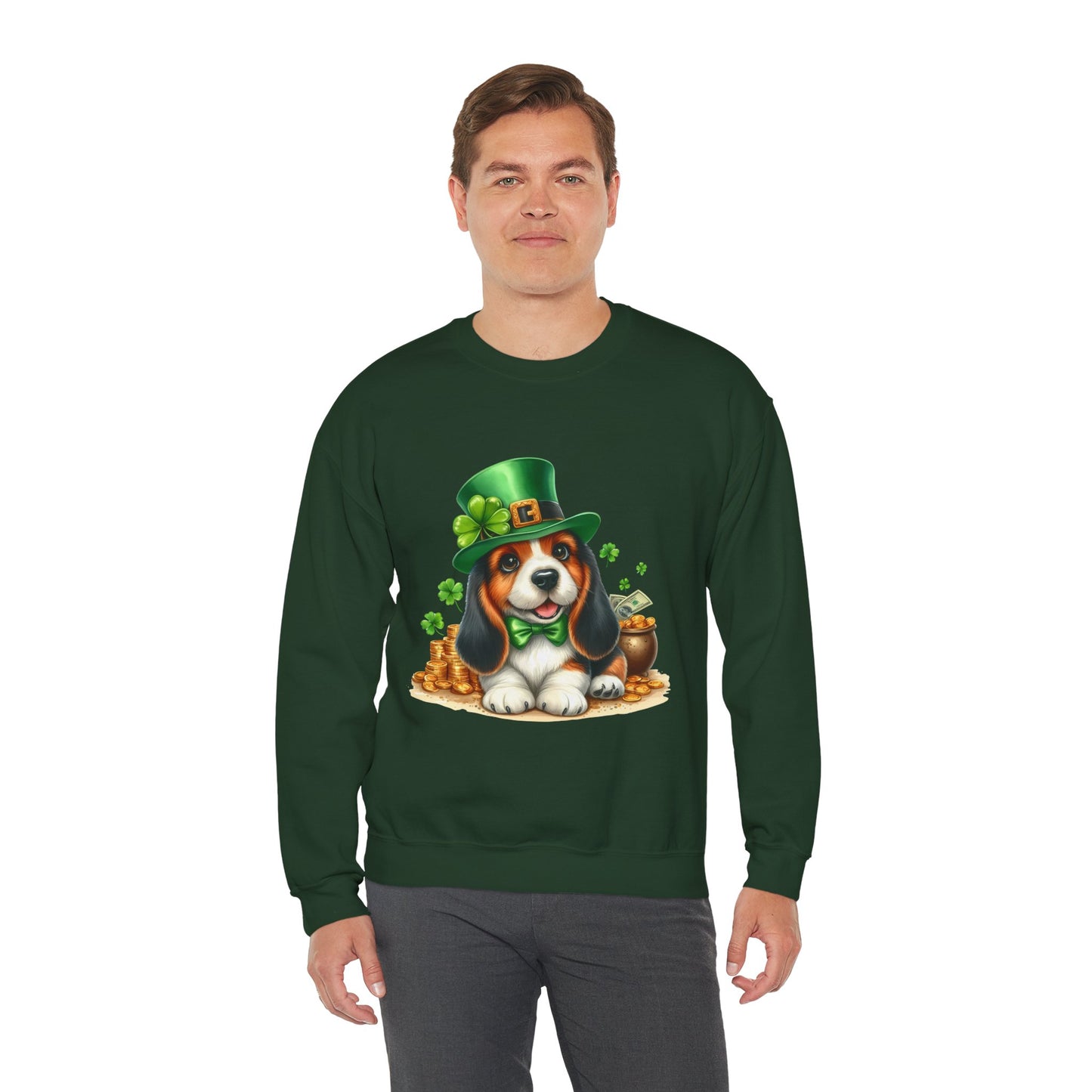 Beagle Puppy Leprechaun Unisex Sweatshirt
