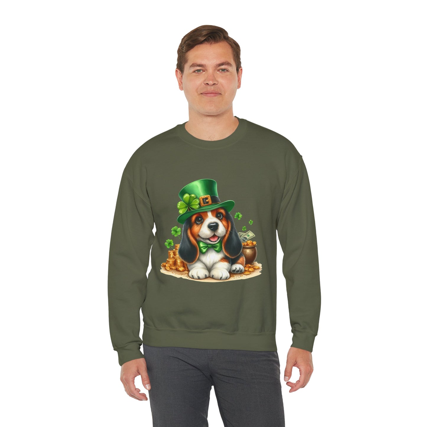 Beagle Puppy Leprechaun Unisex Sweatshirt
