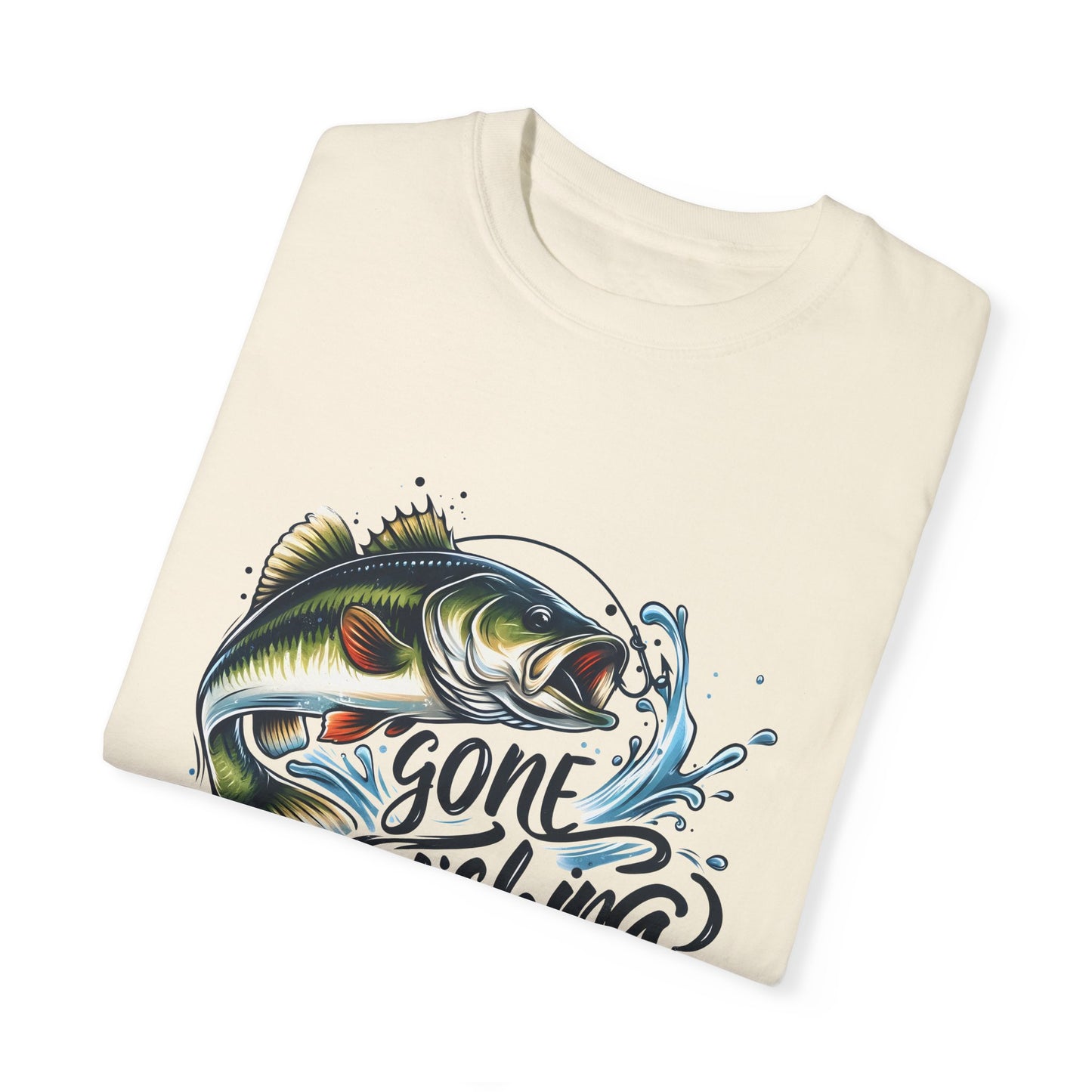 Gone Fishing Unisex Garment-Dyed T-shirt