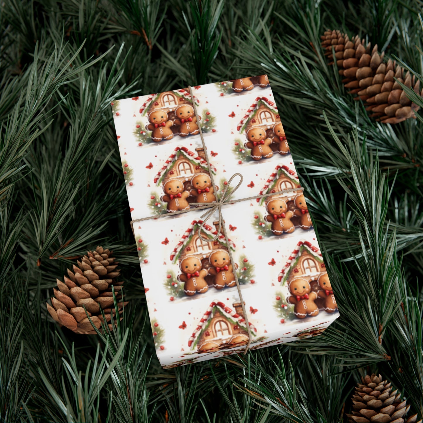 Gingerbread Gift Wrap Papers