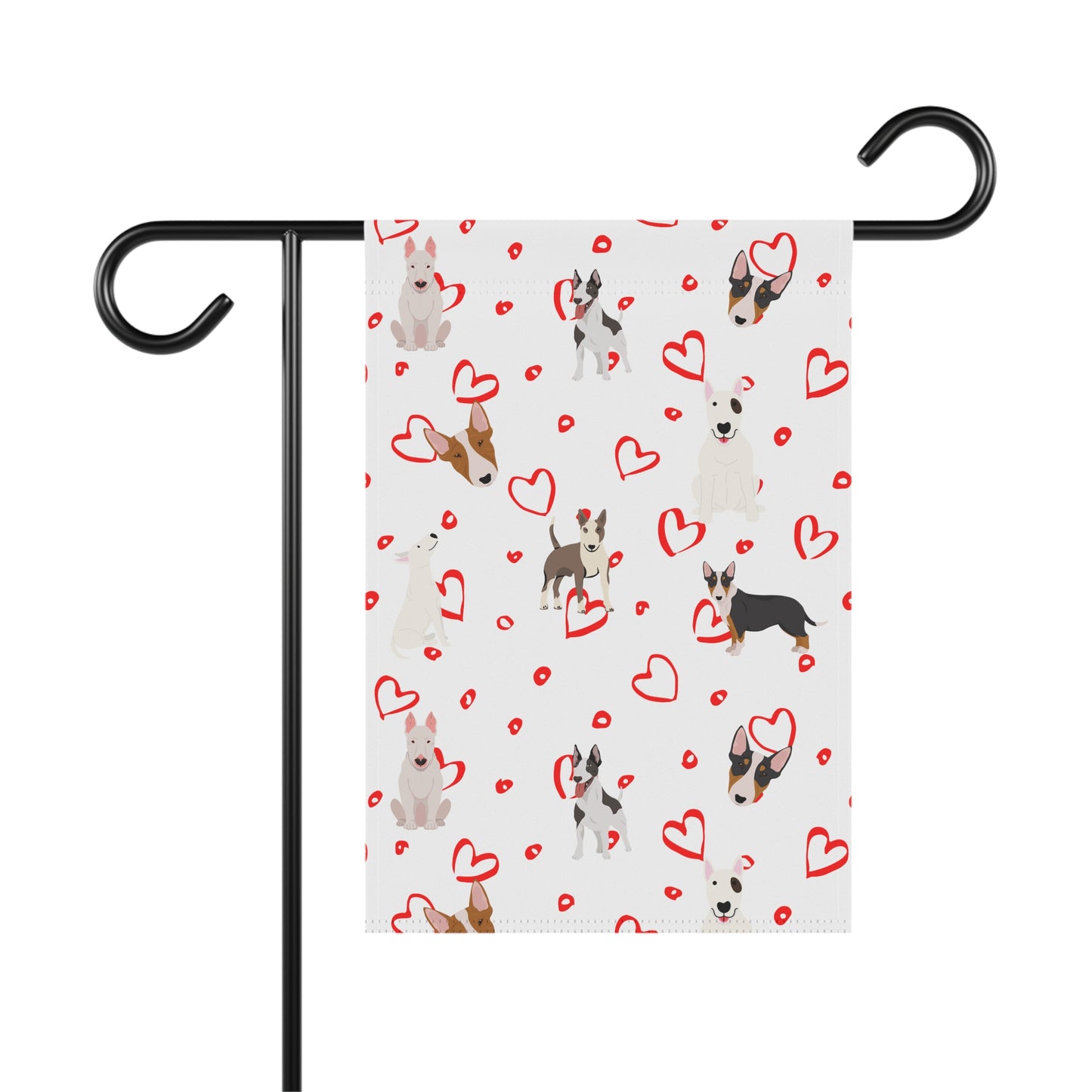 Bull Terrier Hearts Garden & House Banner