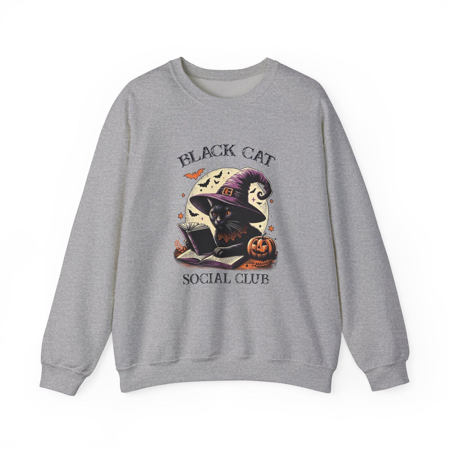 Black Cat Unisex Heavy Blend™ Crewneck Sweatshirt