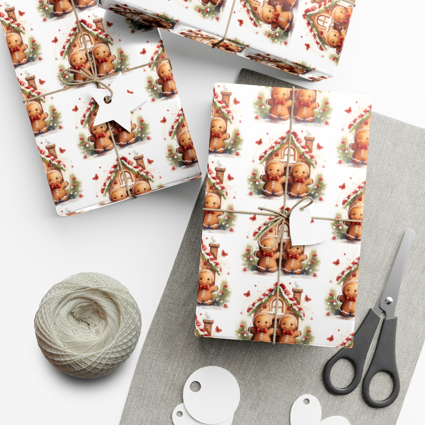 Gingerbread Gift Wrap Papers
