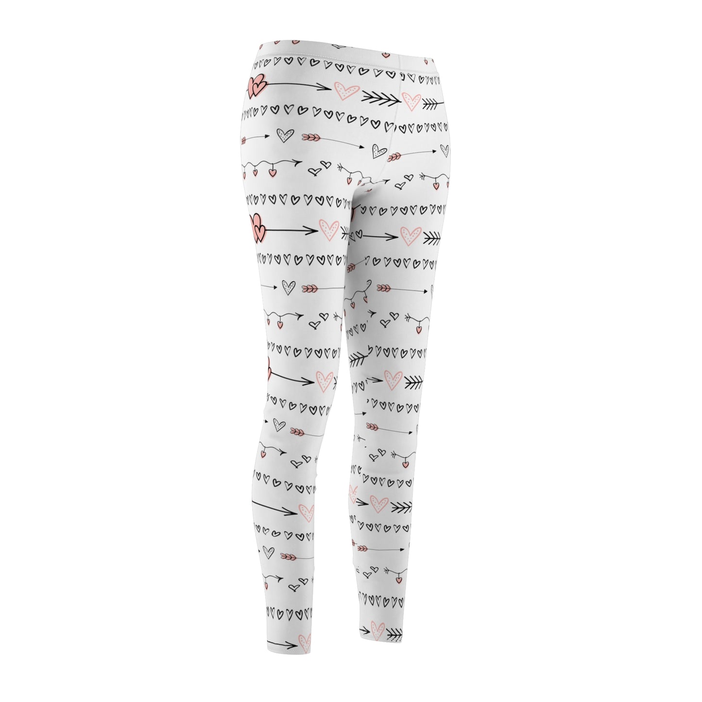 Hearts Women's Cut & Sew Casual Leggings (AOP)