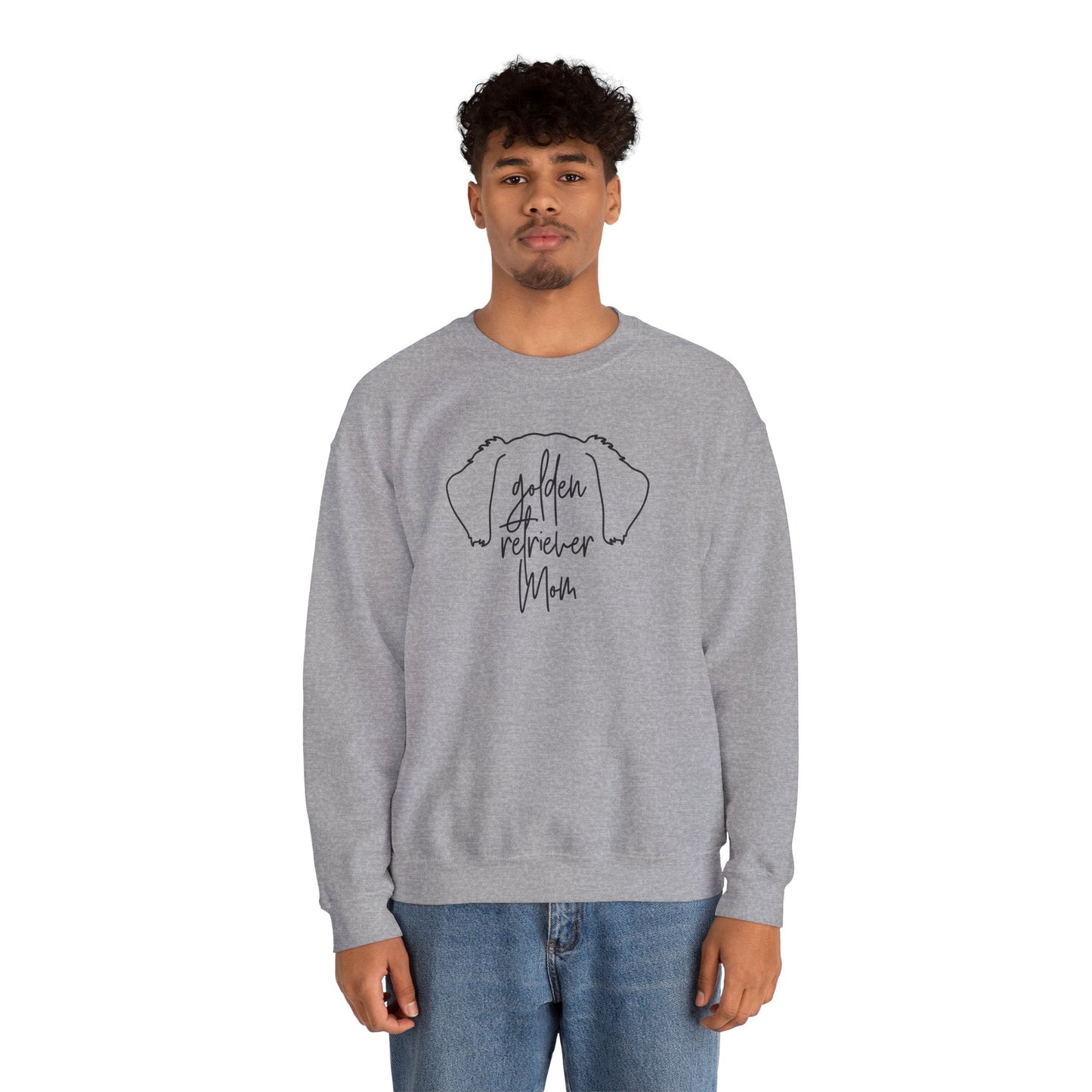 Golden Retriever Outline Unisex Heavy Blend™ Crewneck Sweatshirt