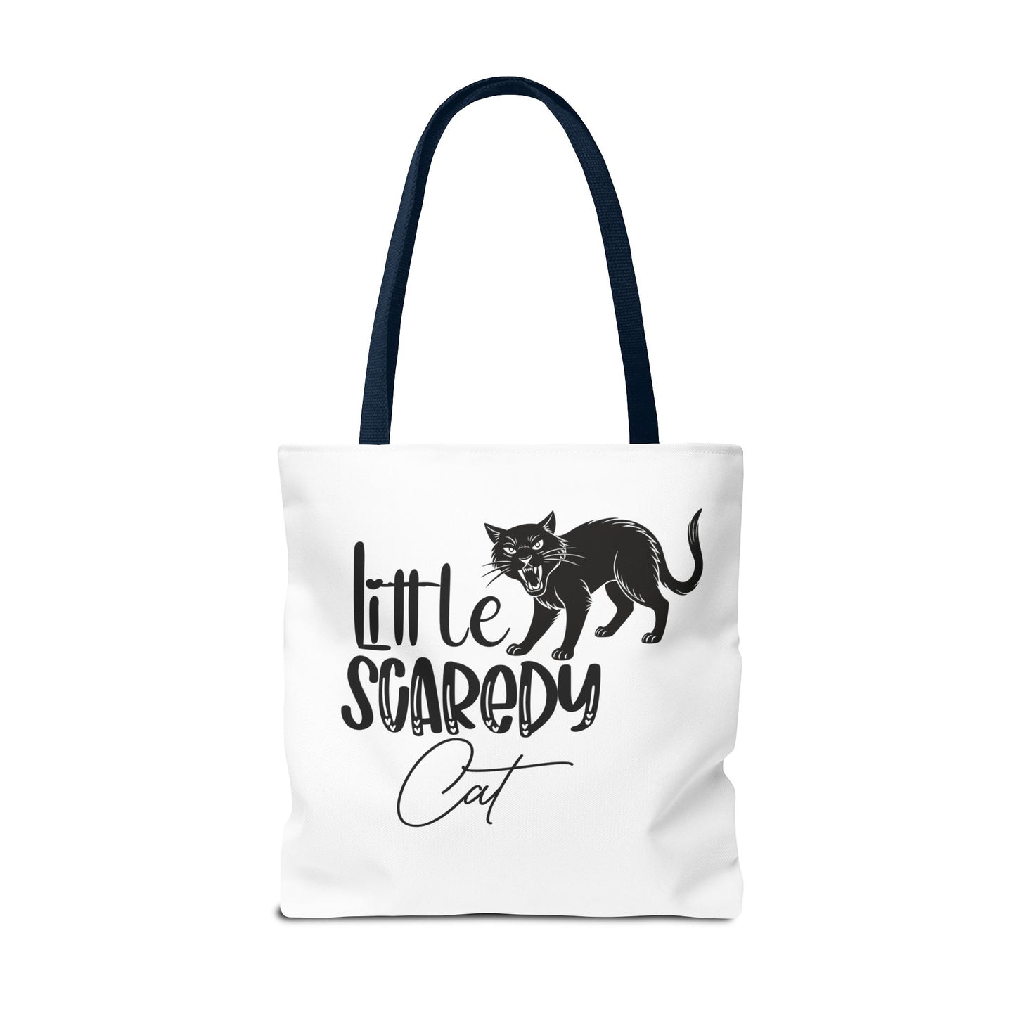 Scaredy Cat Tote Bag - Purrfect for Cat Lovers, Cute Gift for Halloween, Daily Use, Eco-Friendly, Pet Accessory, Funny Cat Humor