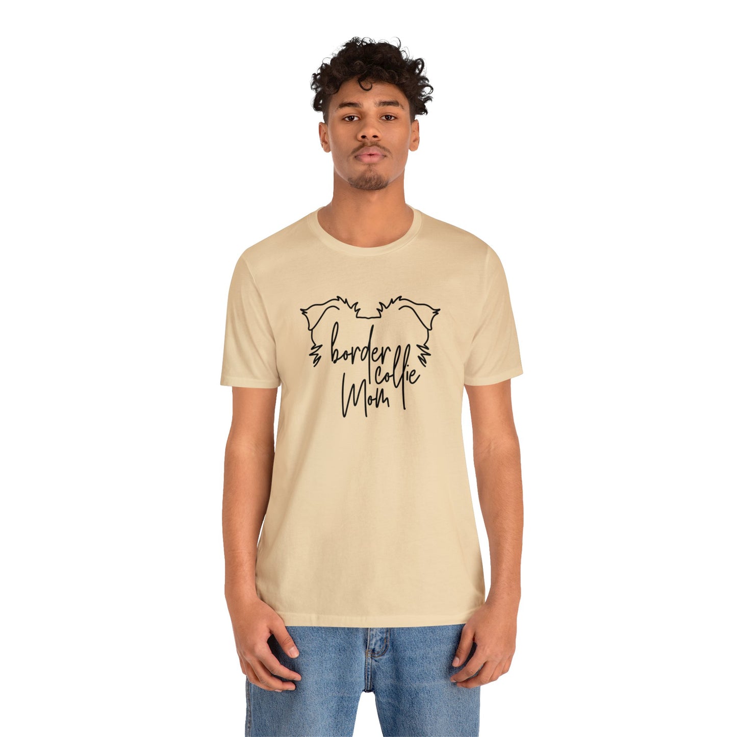 Border Collie Mom Unisex Jersey Short Sleeve Tee