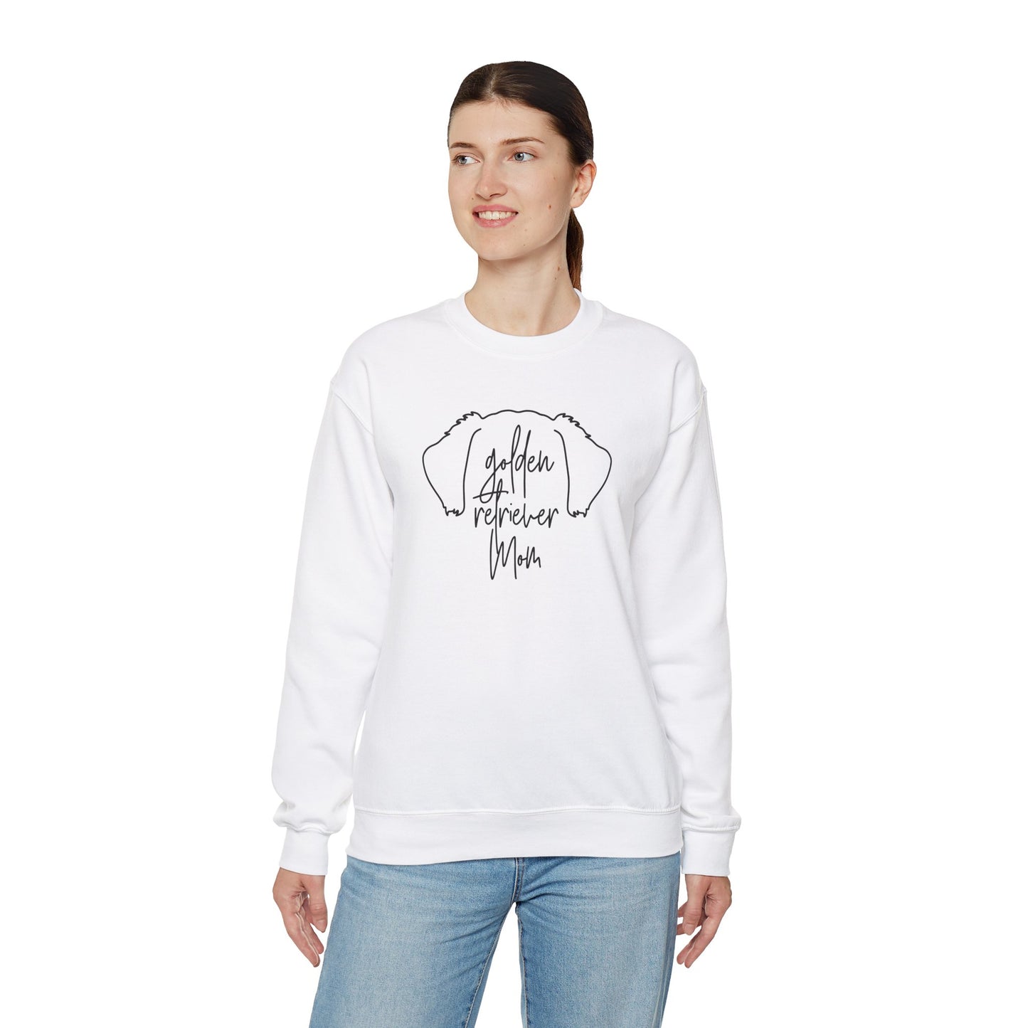 Golden Retriever Outline Unisex Heavy Blend™ Crewneck Sweatshirt