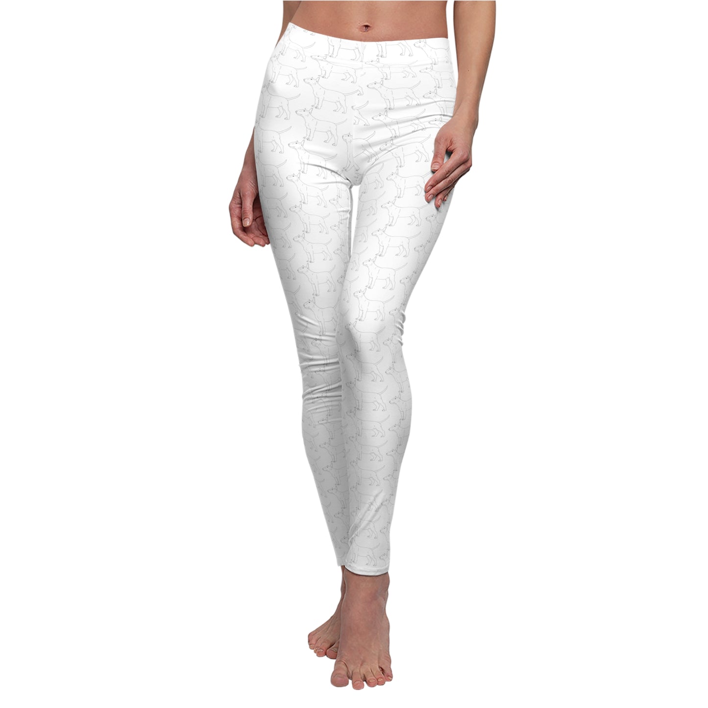 Women's Cut & Sew Casual Bull Terrier 2 Leggings