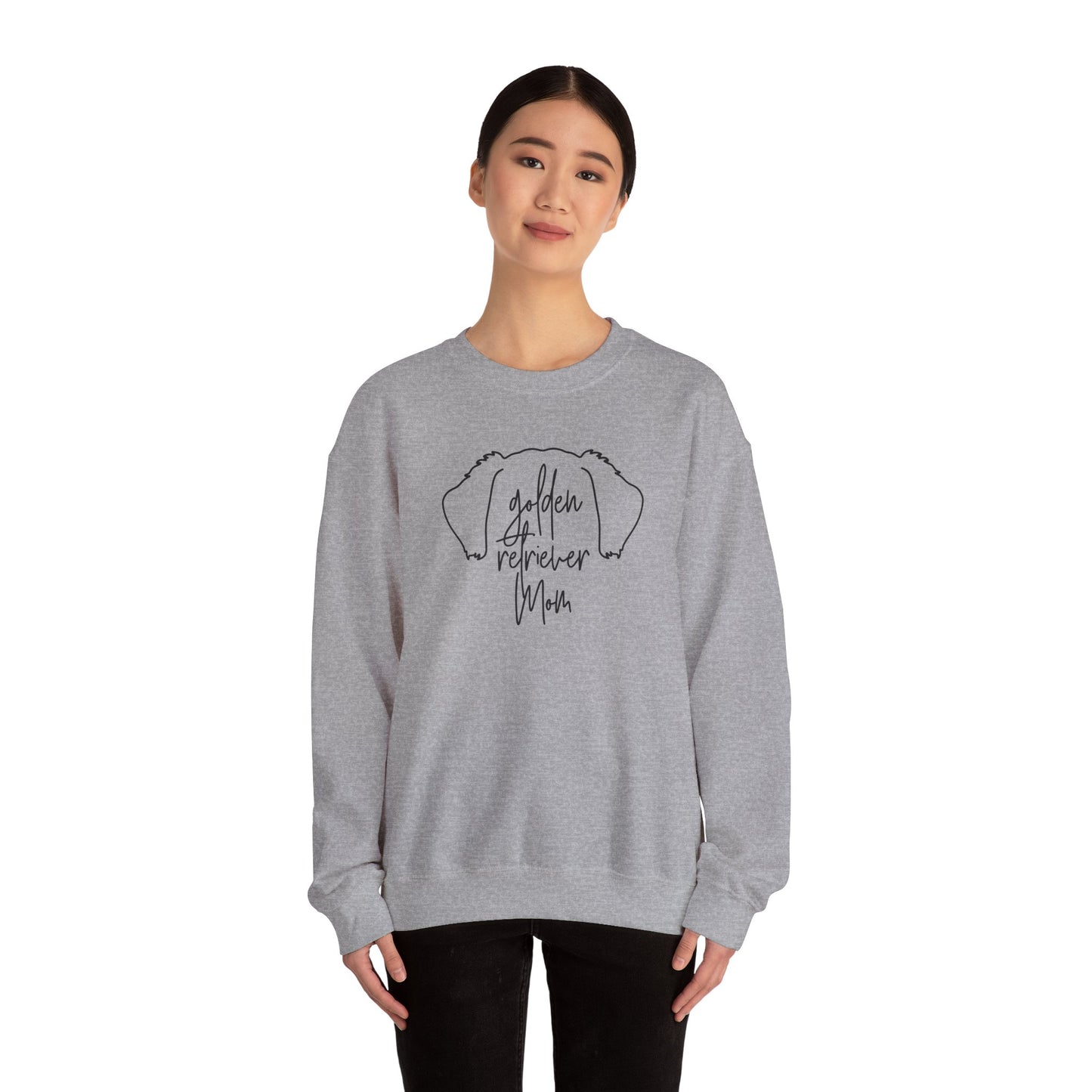 Golden Retriever Outline Unisex Heavy Blend™ Crewneck Sweatshirt