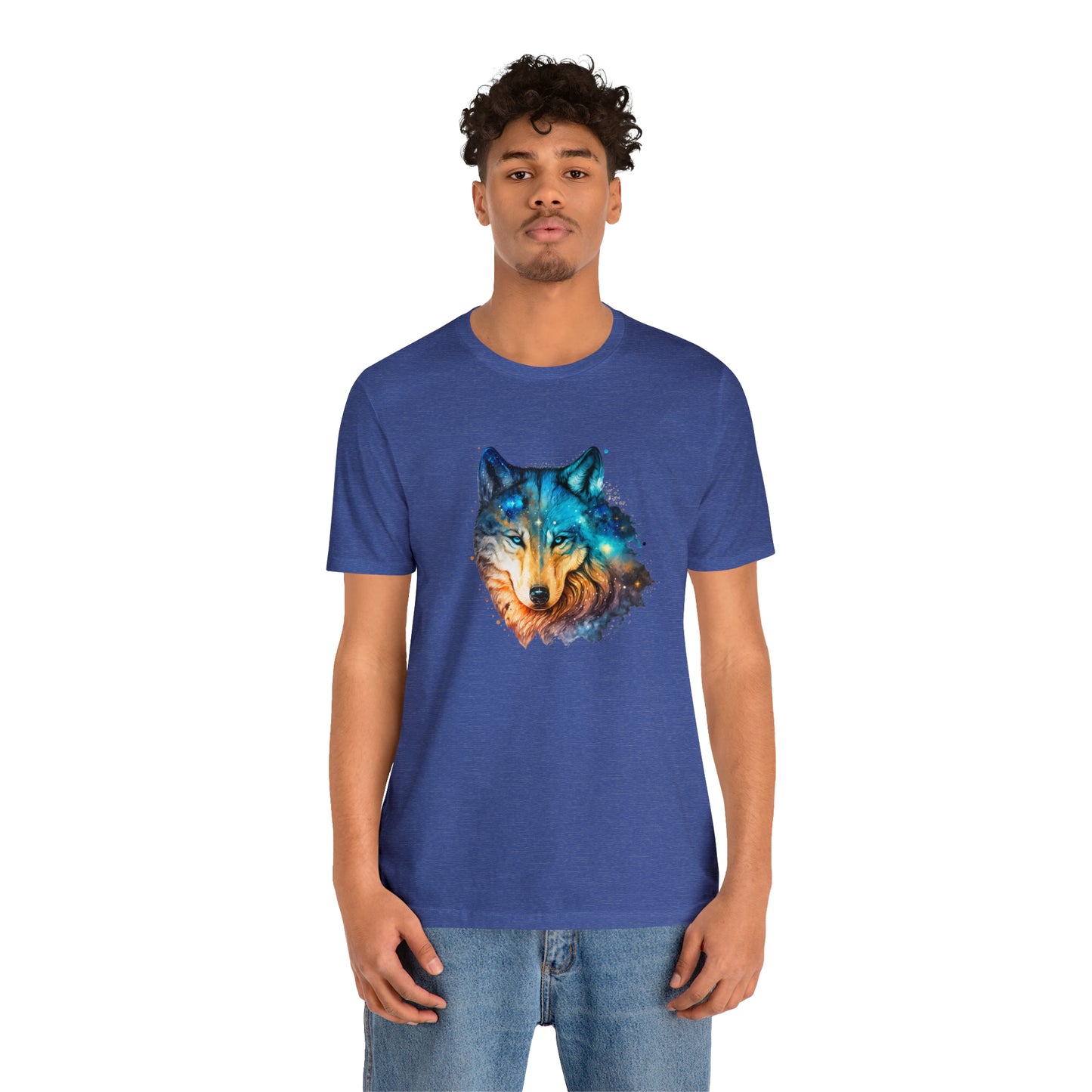 Unisex Jersey Short Sleeve Watercolor Wolf Tee