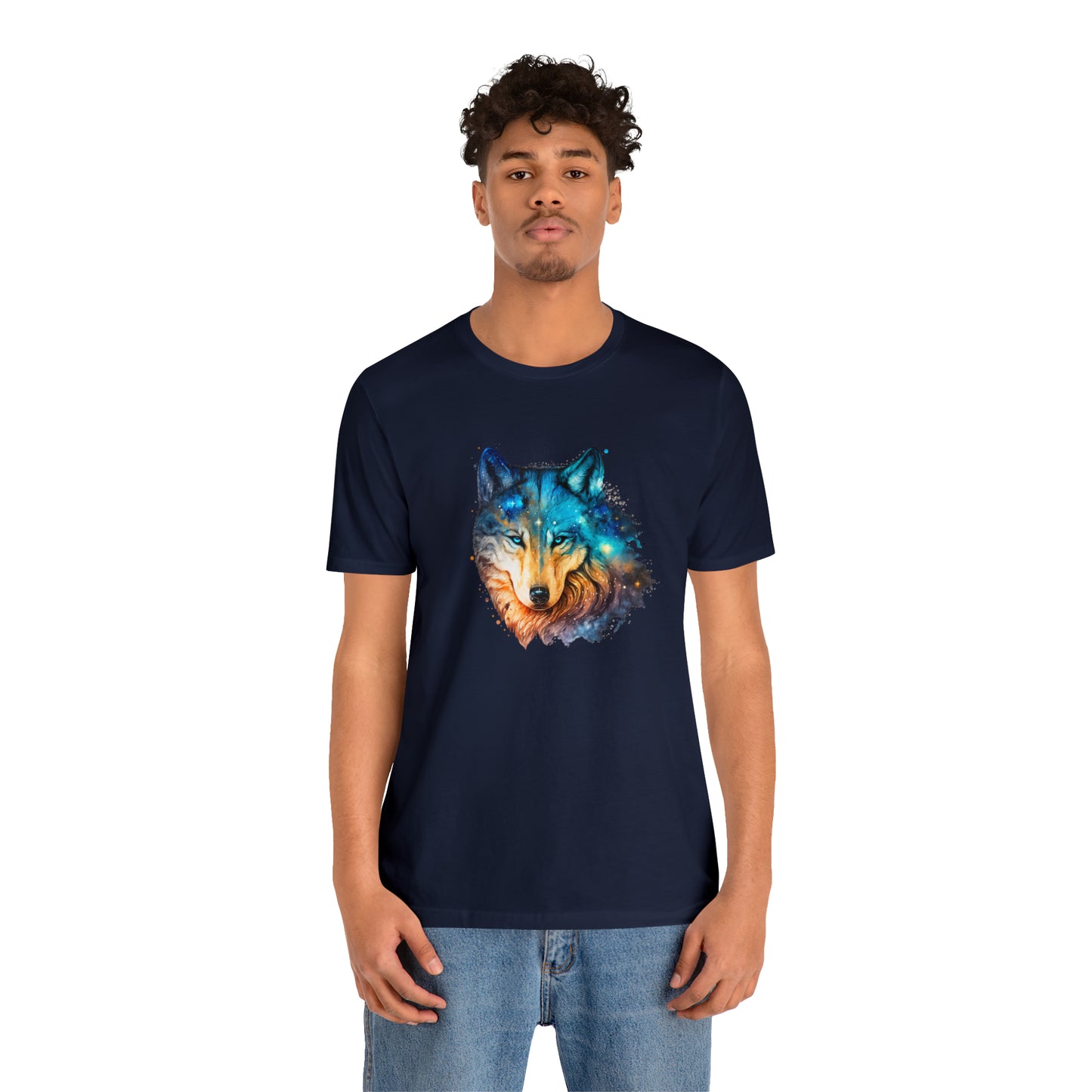 Unisex Jersey Short Sleeve Watercolor Wolf Tee