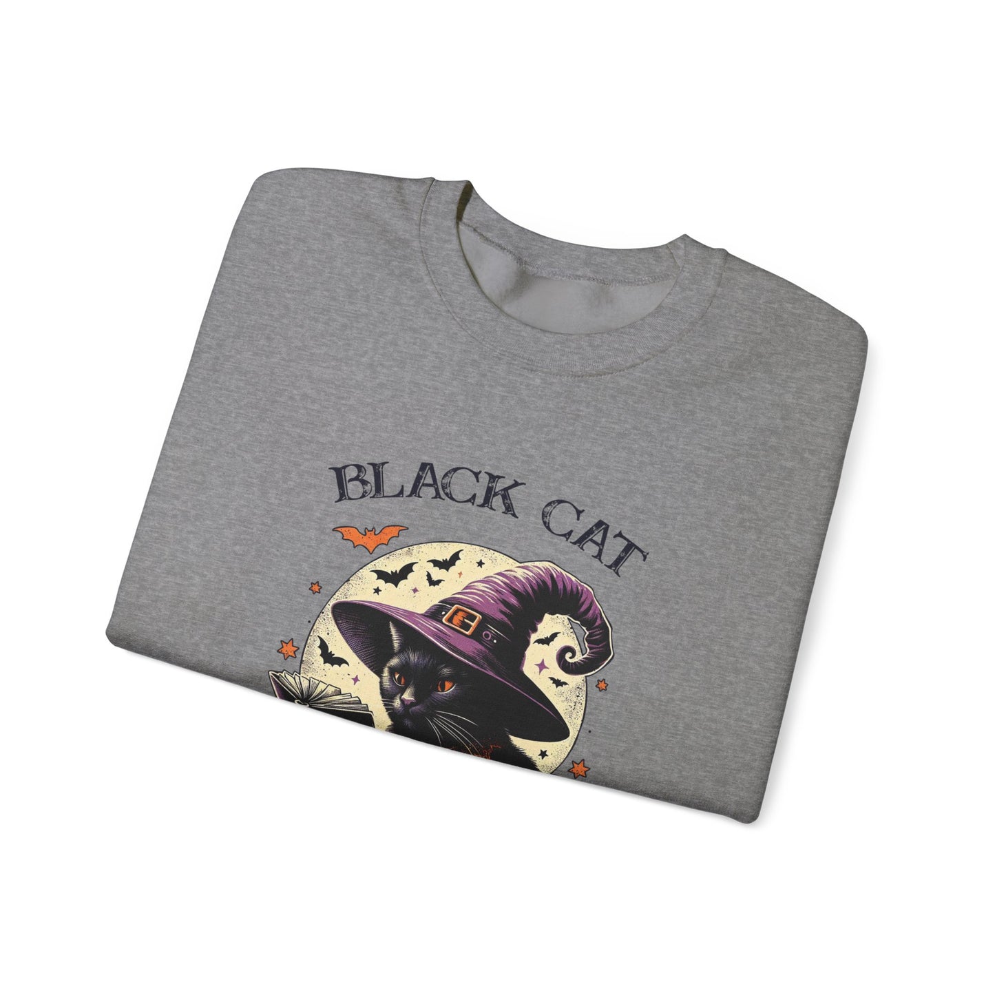 Black Cat Unisex Heavy Blend™ Crewneck Sweatshirt