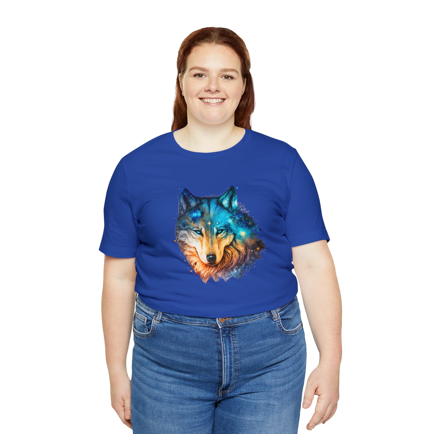 Unisex Jersey Short Sleeve Watercolor Wolf Tee