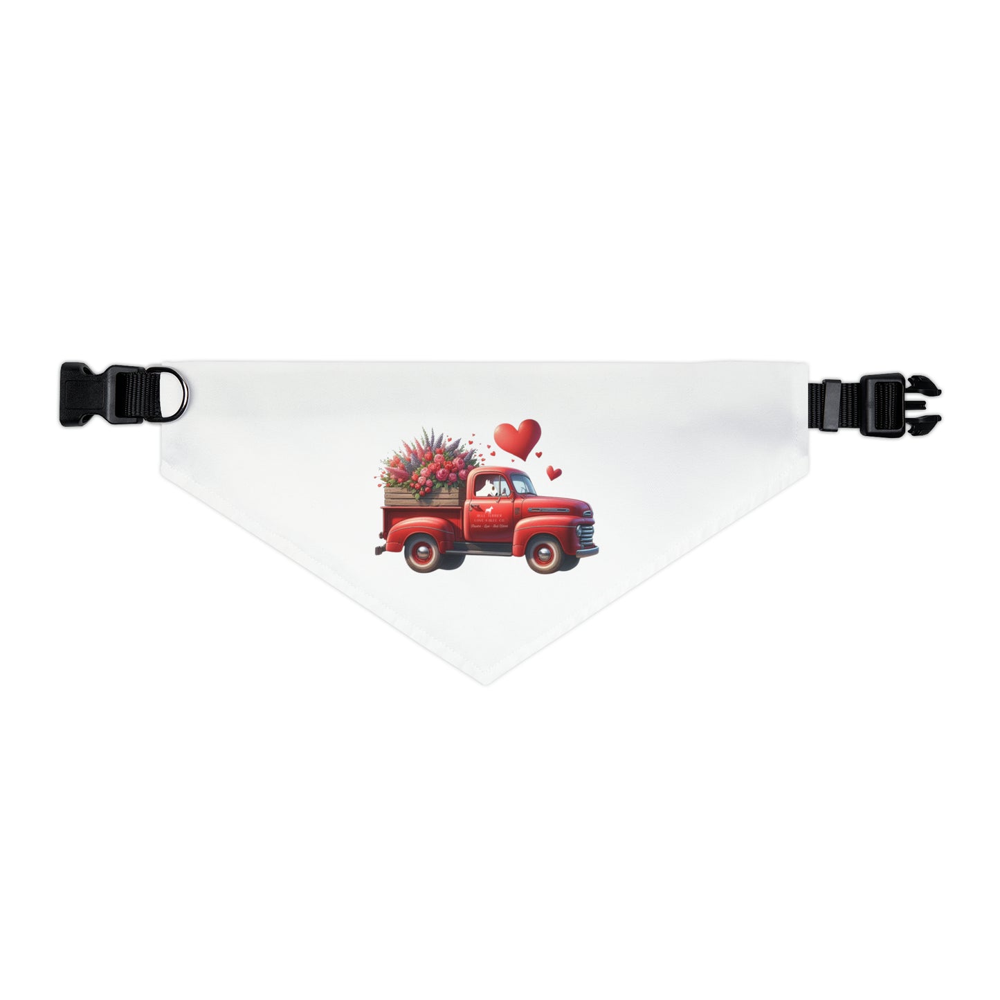 Eye Patch Bull Terrier Valentine's Day Truck Pet Bandana Collar
