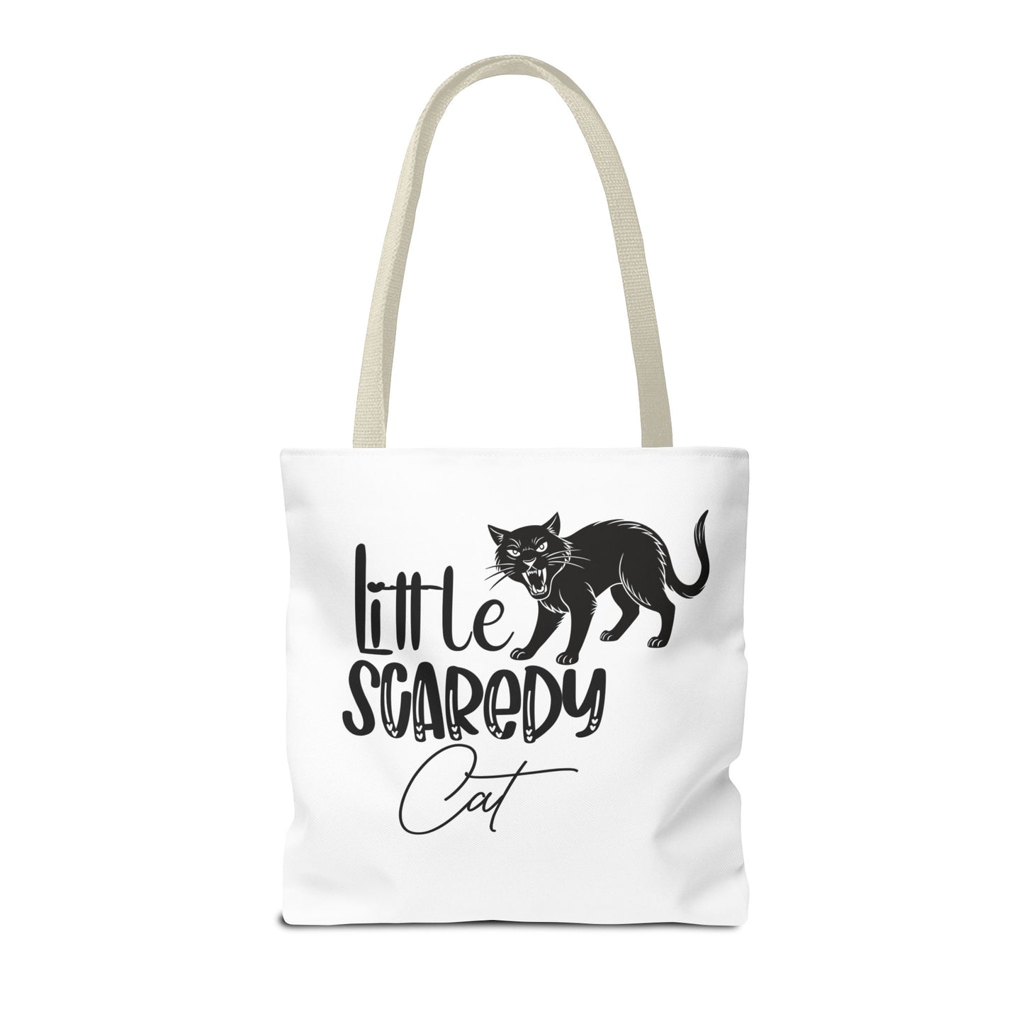 Scaredy Cat Tote Bag - Purrfect for Cat Lovers, Cute Gift for Halloween, Daily Use, Eco-Friendly, Pet Accessory, Funny Cat Humor