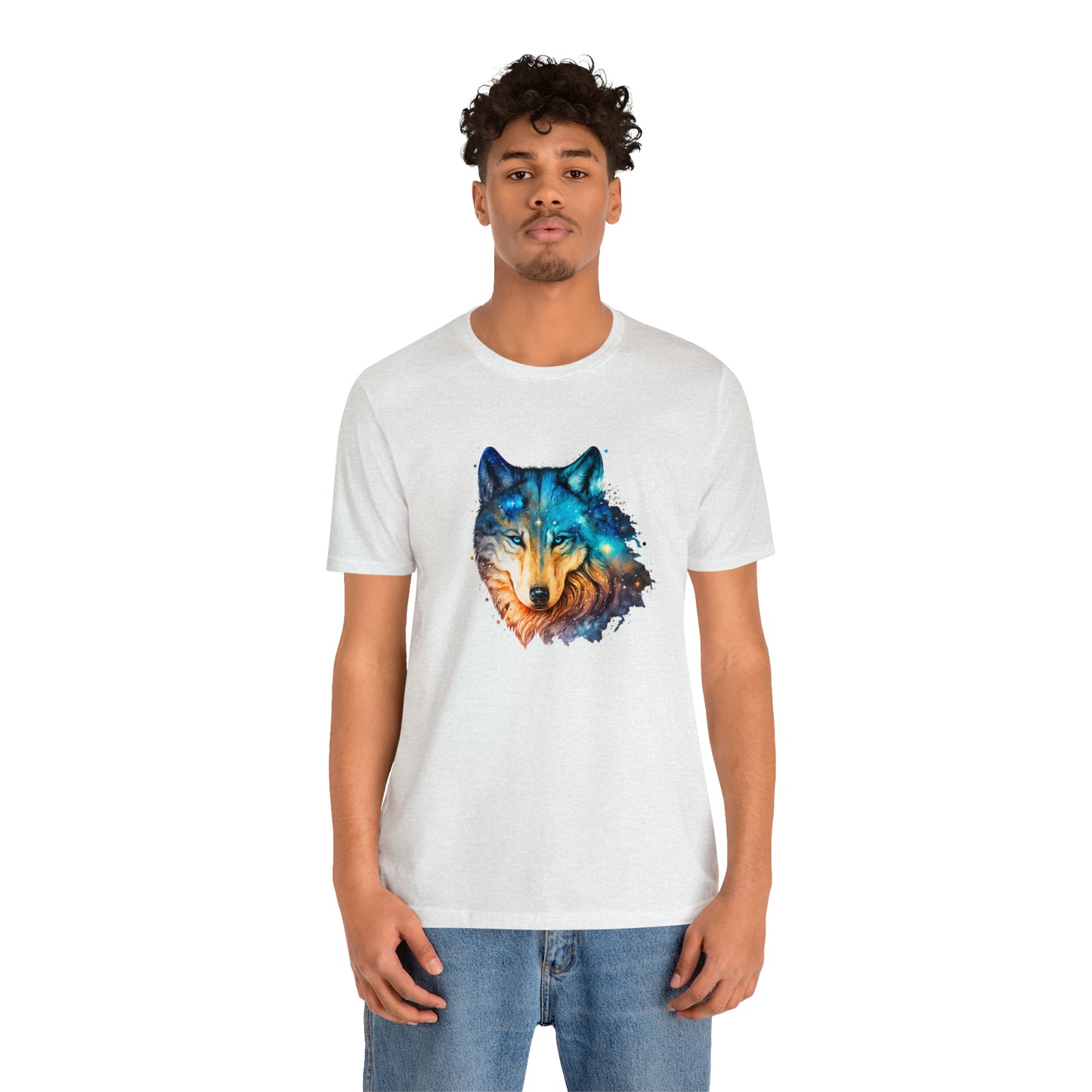 Unisex Jersey Short Sleeve Watercolor Wolf Tee
