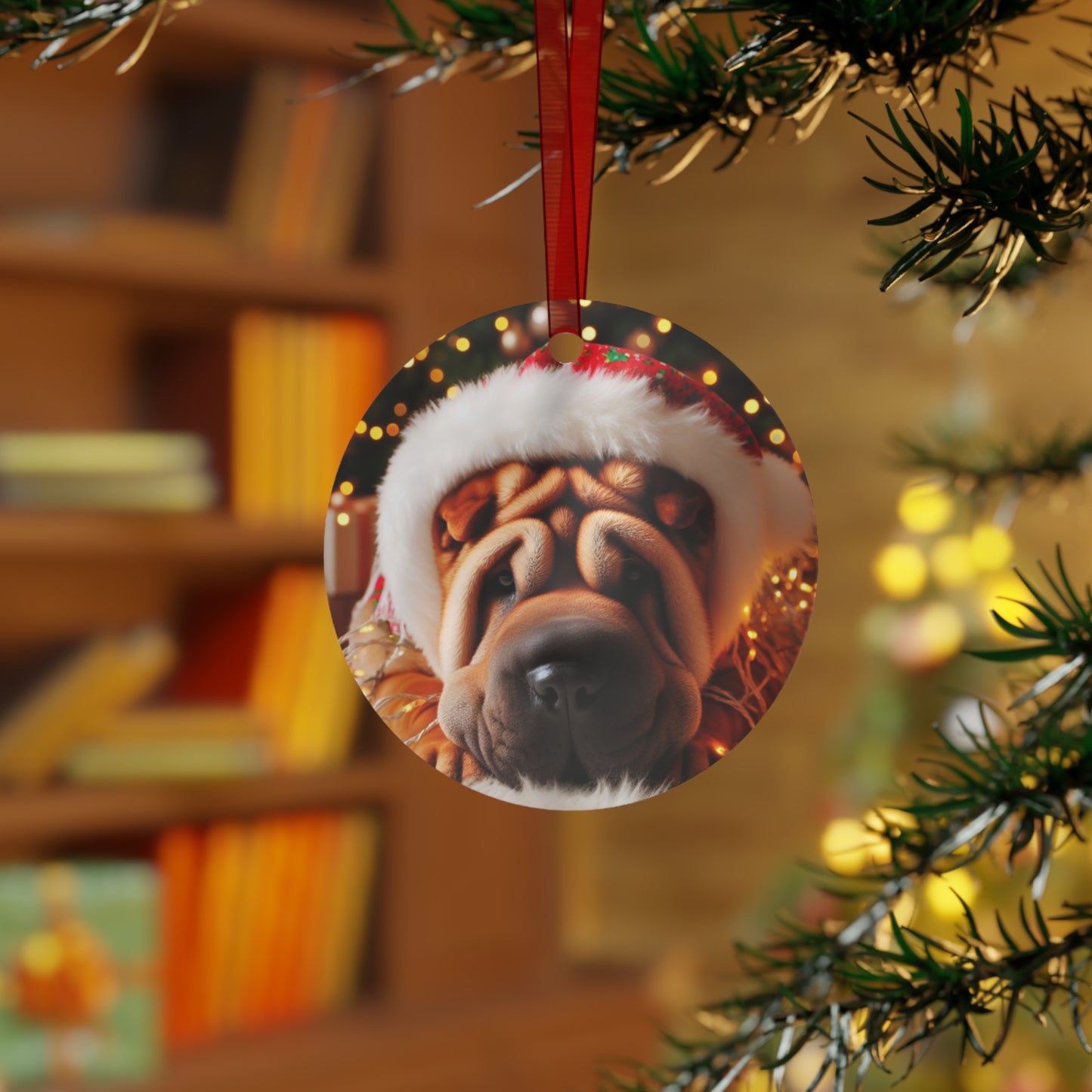 Shar-pei #2 Metal Ornaments