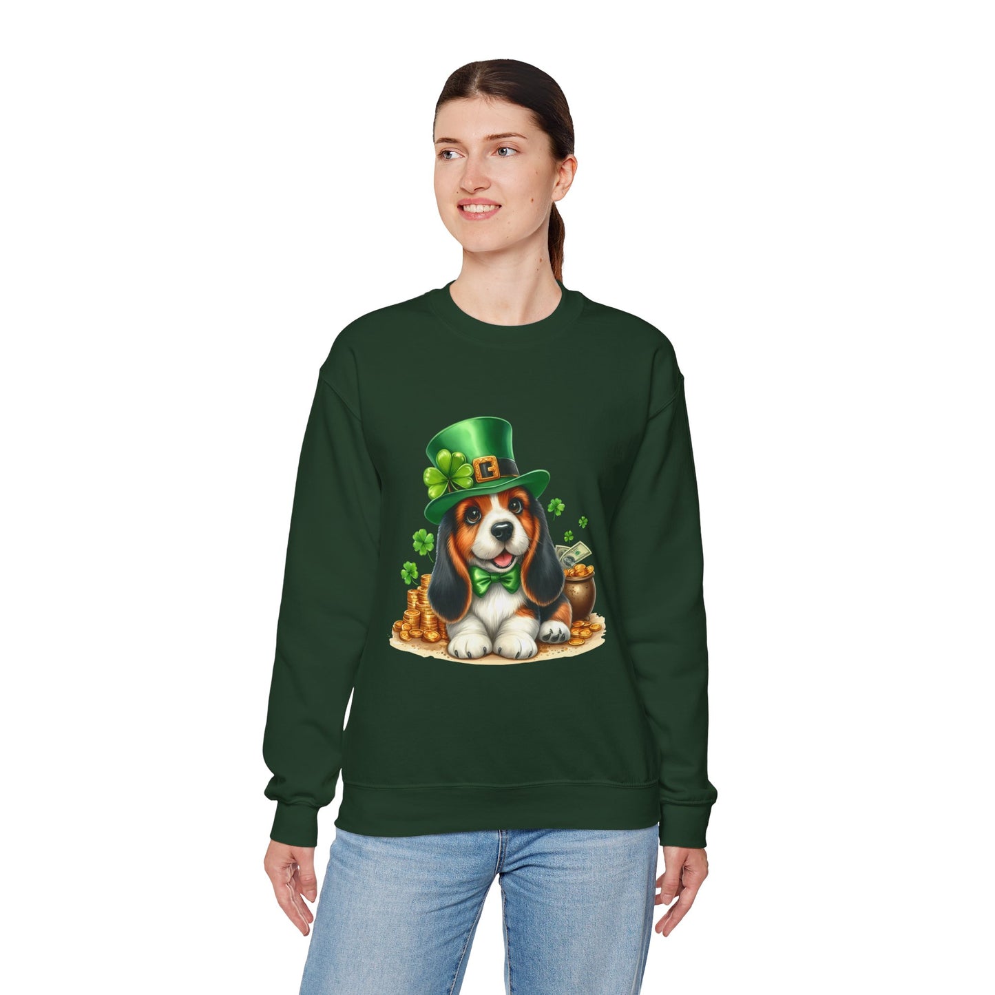 Beagle Puppy Leprechaun Unisex Sweatshirt