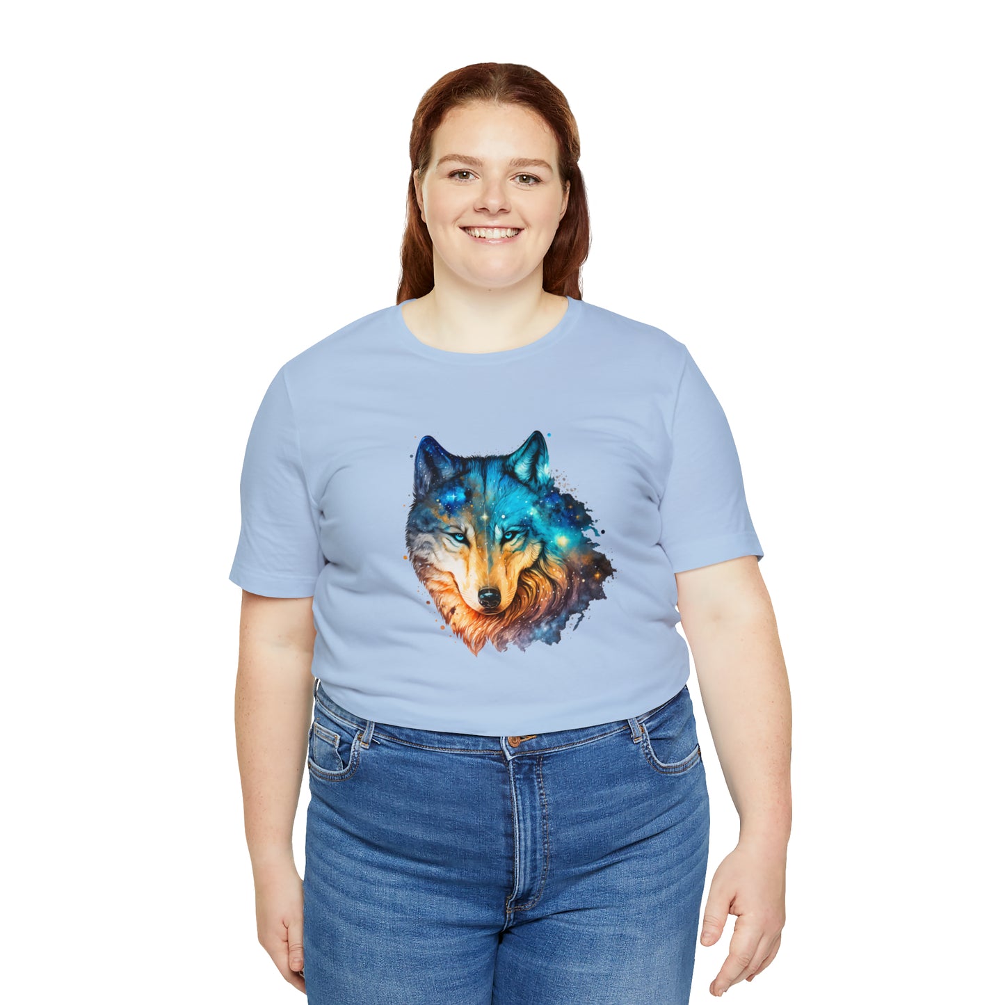 Unisex Jersey Short Sleeve Watercolor Wolf Tee