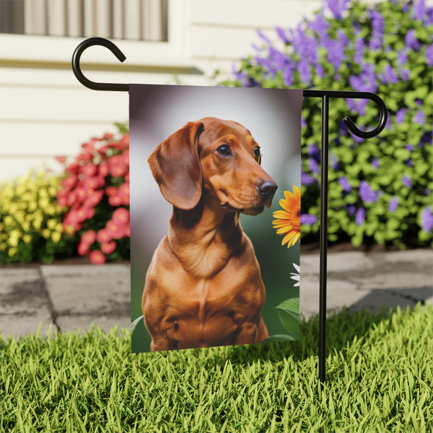 Dachshund Garden & House Banner