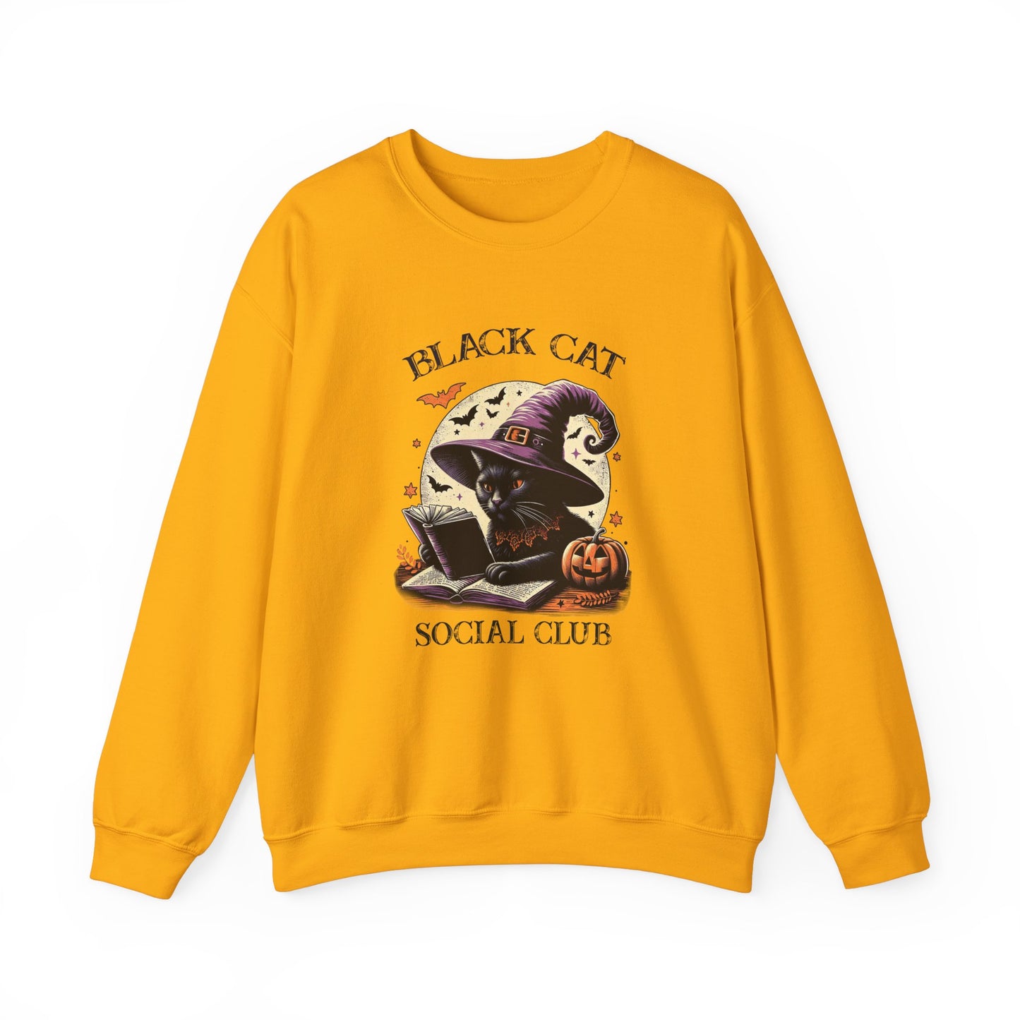 Black Cat Unisex Heavy Blend™ Crewneck Sweatshirt