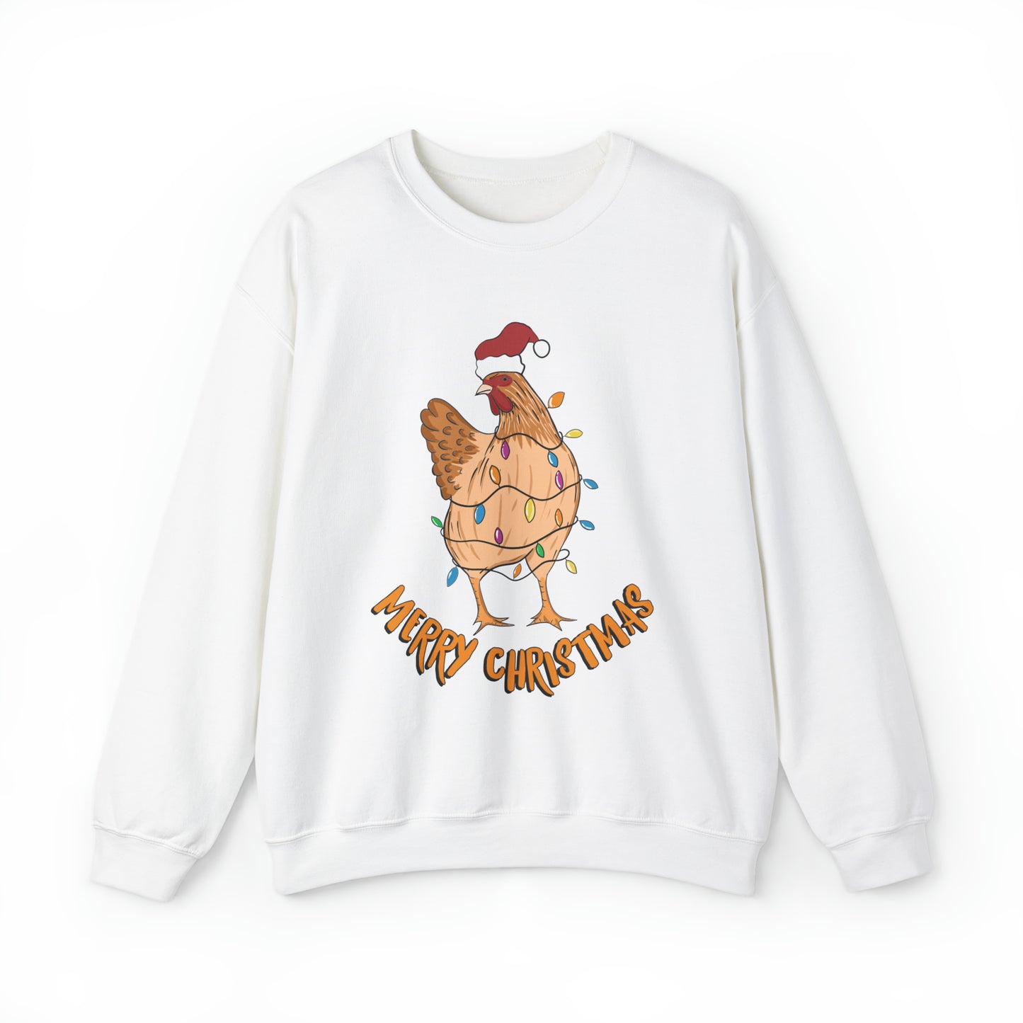 Chicken Christmas Unisex Heavy Blend™ Crewneck Sweatshirt