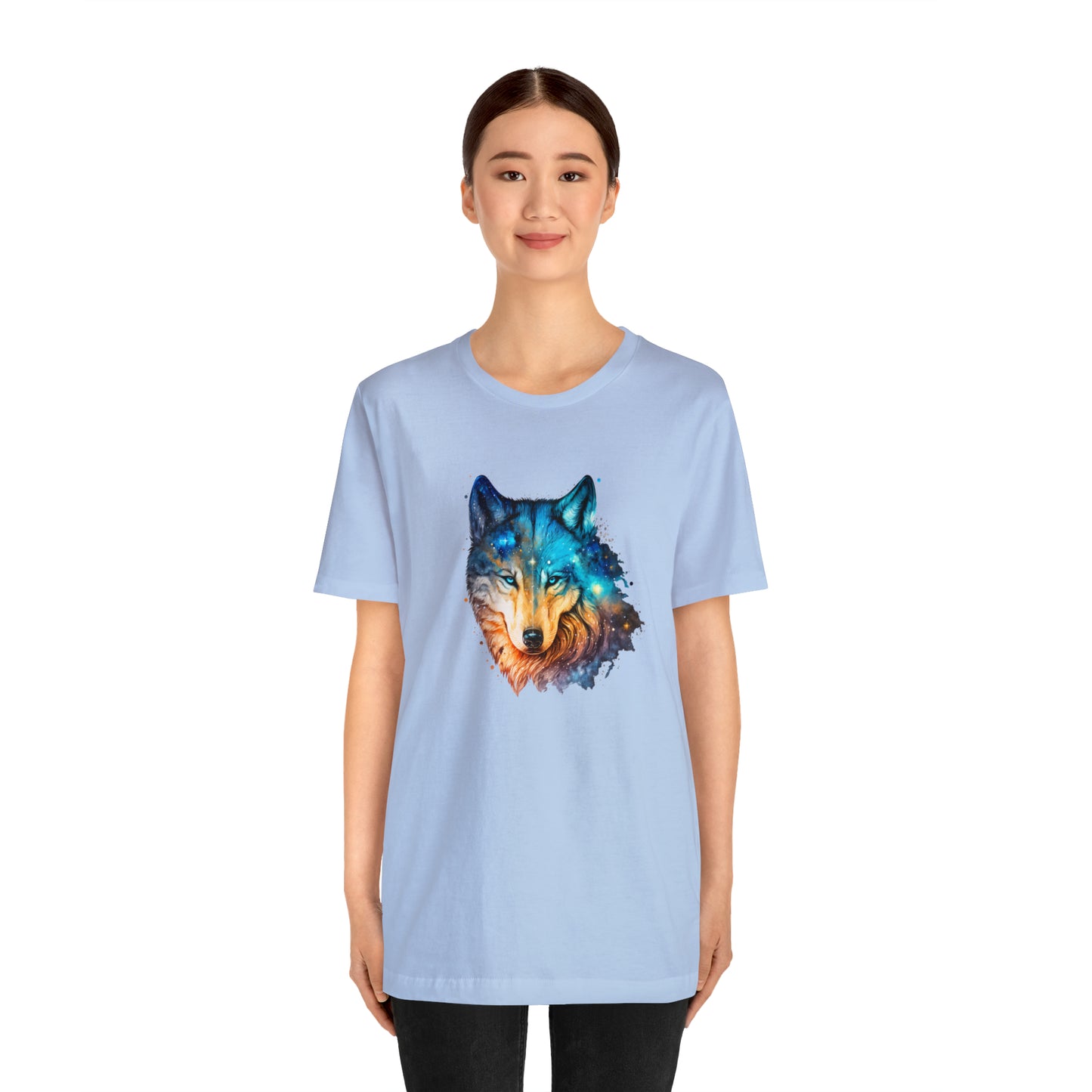 Unisex Jersey Short Sleeve Watercolor Wolf Tee