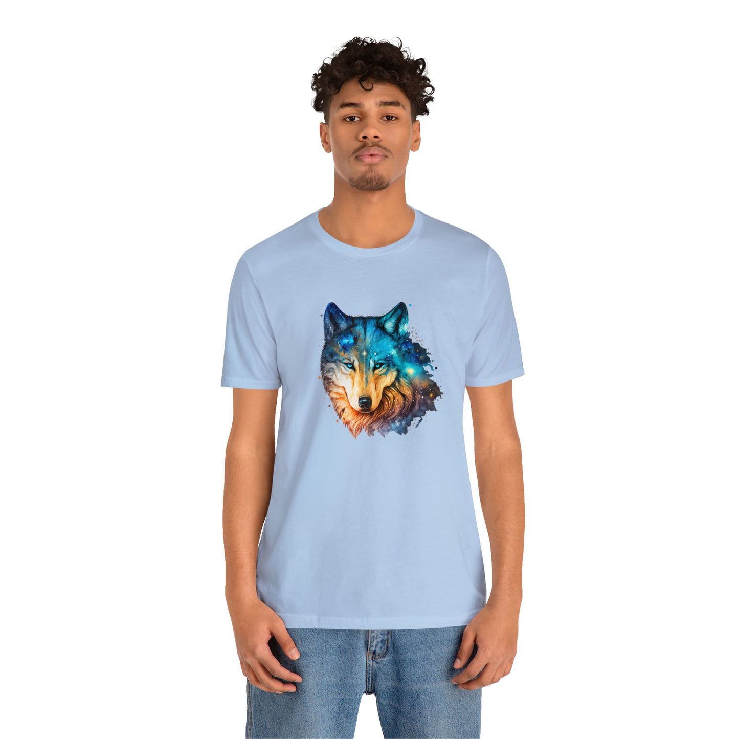 Unisex Jersey Short Sleeve Watercolor Wolf Tee