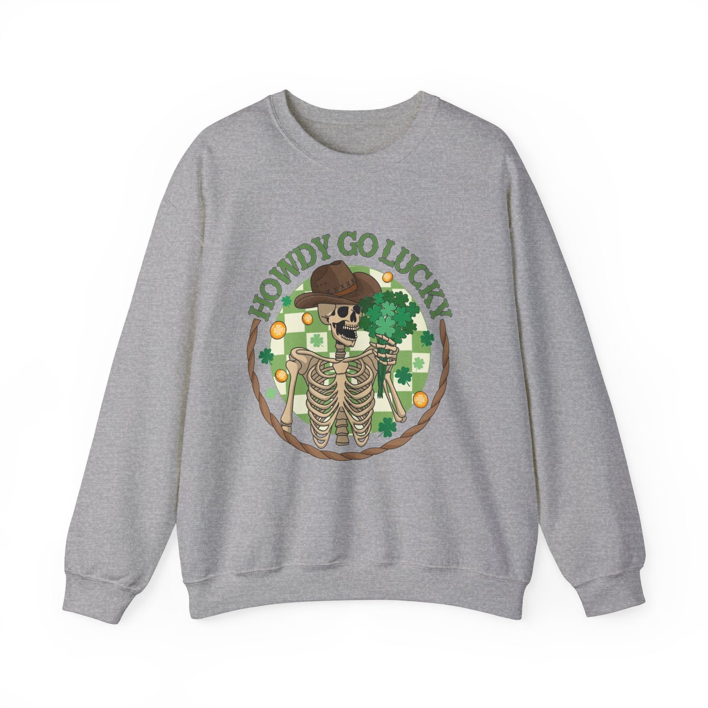 Howdy Go Lucky Unisex Heavy Blend™ Crewneck Sweatshirt