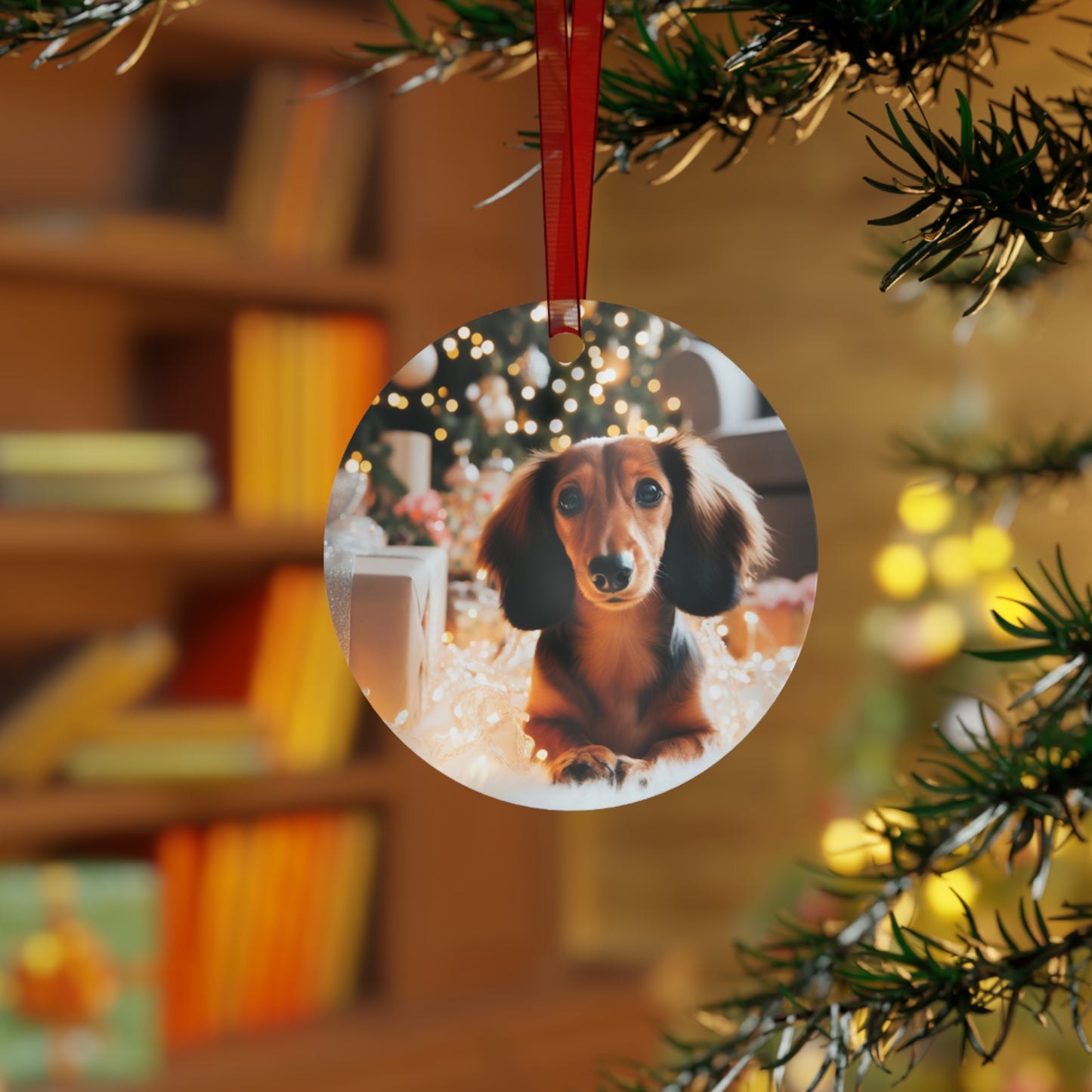 Dachshund #3 Metal Ornaments