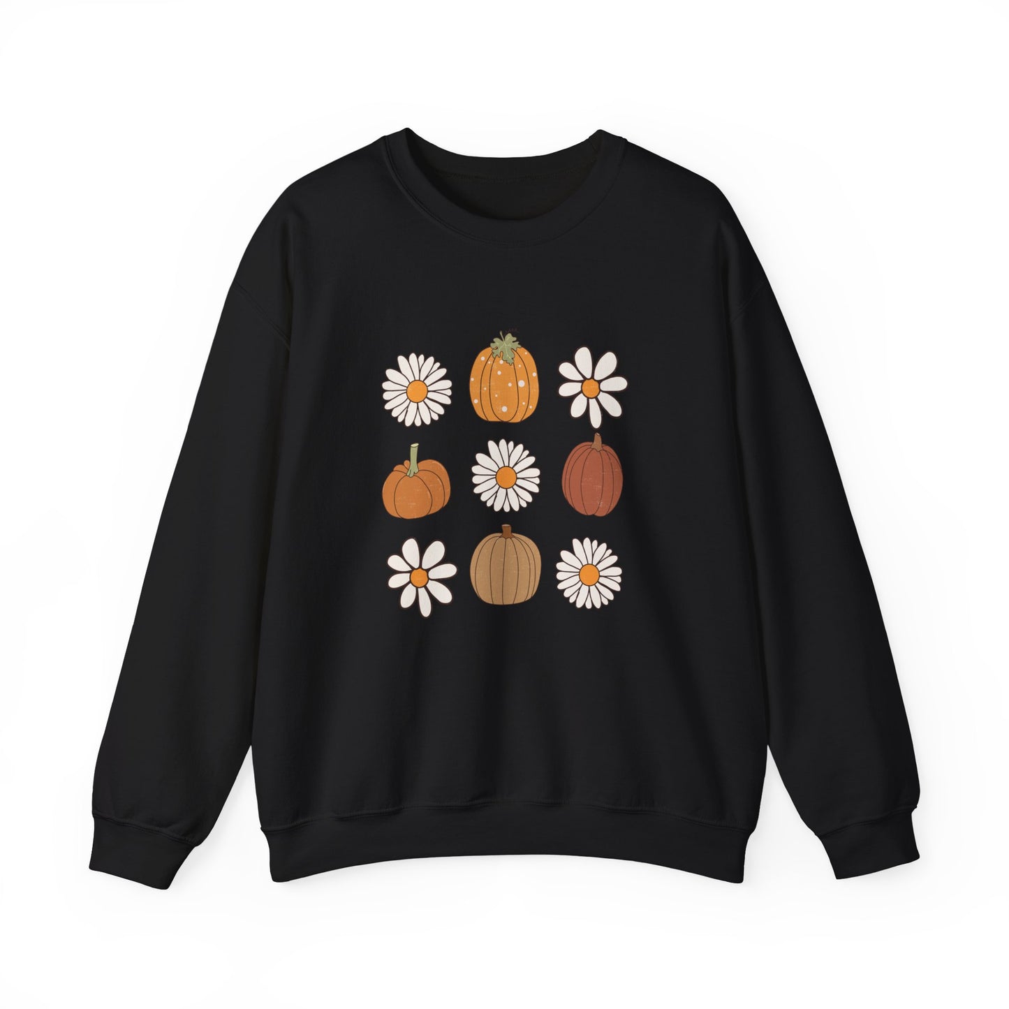 Pumpkins And Daisies Unisex Heavy Blend™ Crewneck Sweatshirt