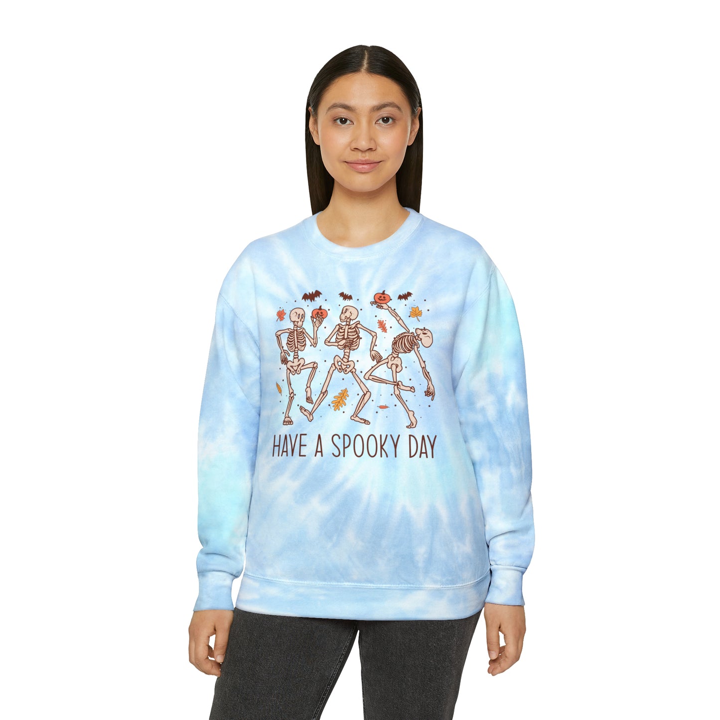 Unisex Tie-Dye Spooky Day Sweatshirt