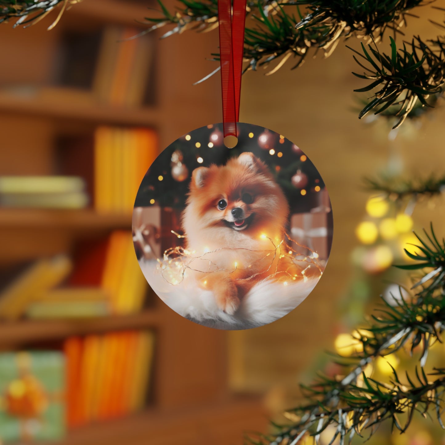 Pomeranian Metal Ornaments