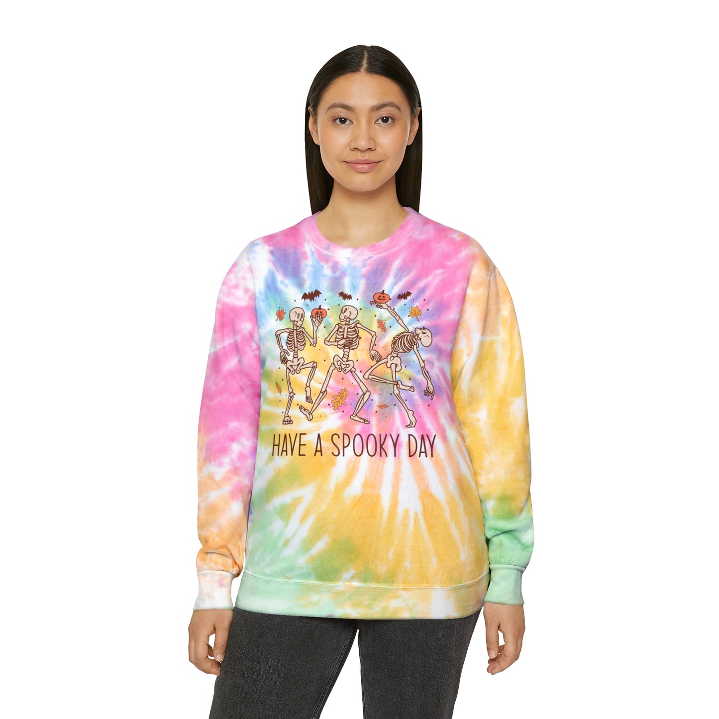 Unisex Tie-Dye Spooky Day Sweatshirt