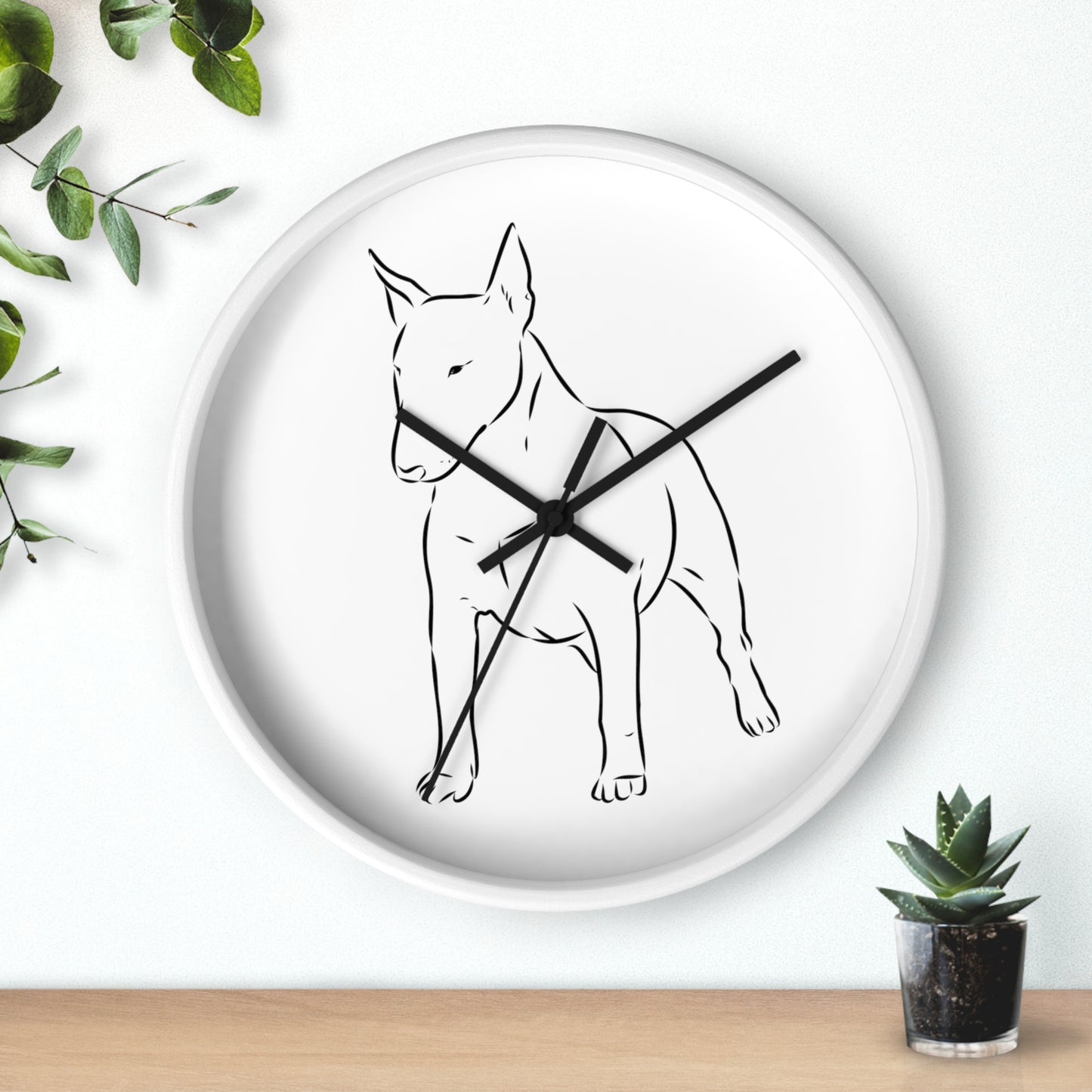 Bull Terrier Style 2 Wall Clock