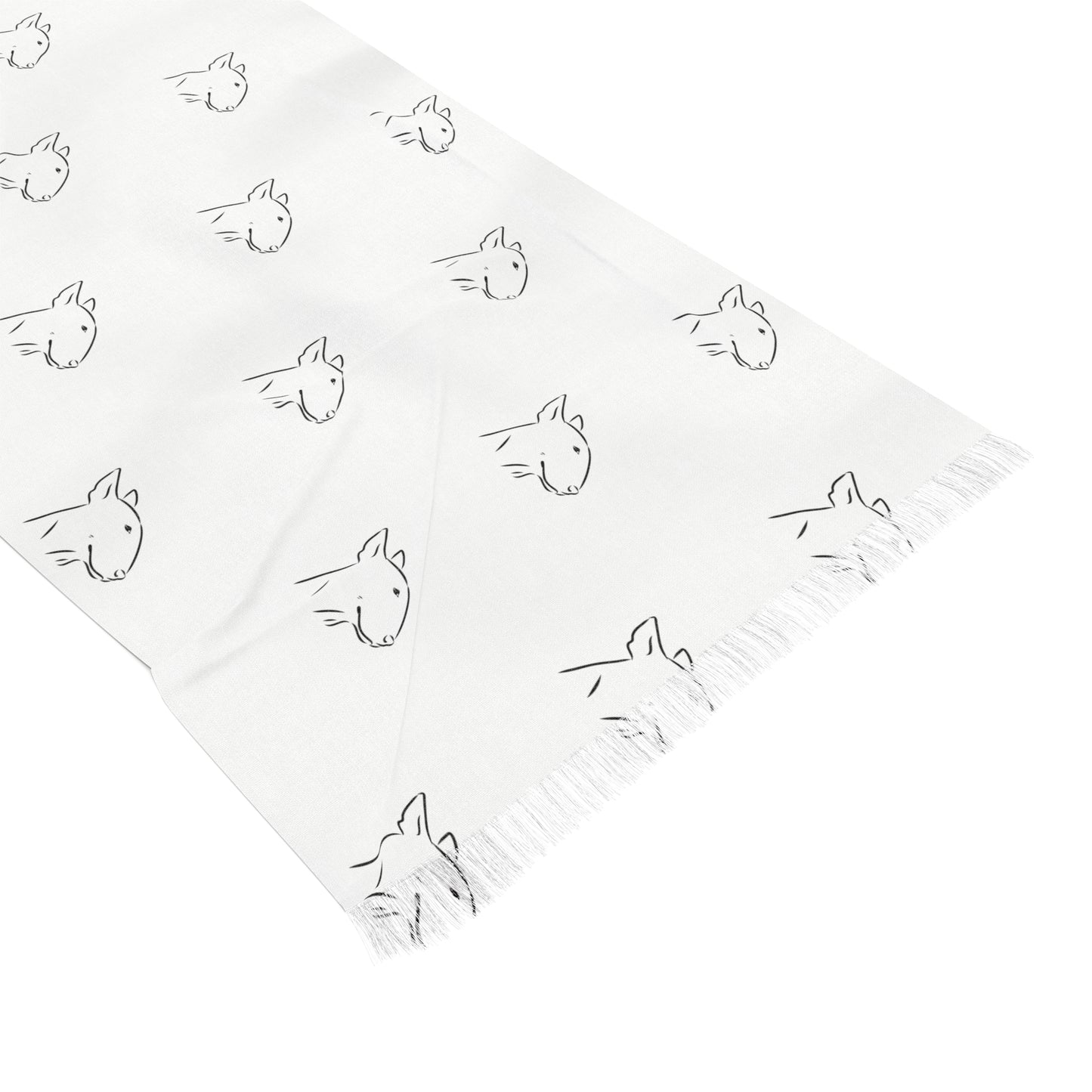 Light Bull Terrier Scarf